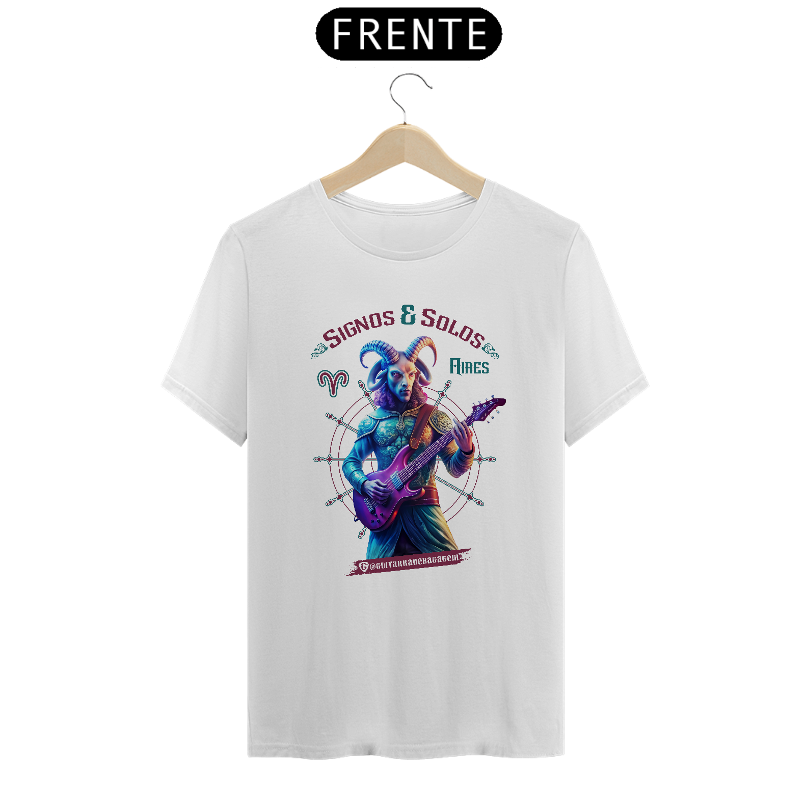 Camiseta Signos e Solos - Áires Versão Masculina Clara