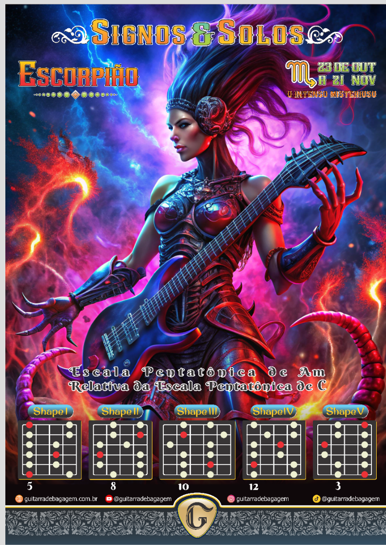 Pôster Signos e Solos - Escorpião Versão Feminina