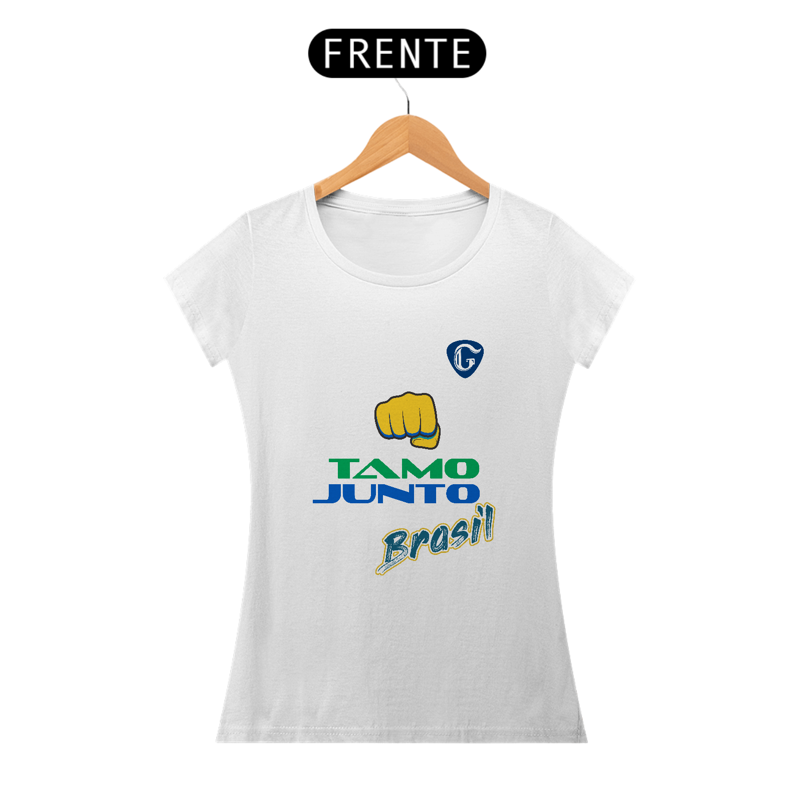 Baby Look Prime Branca Tamo Junto