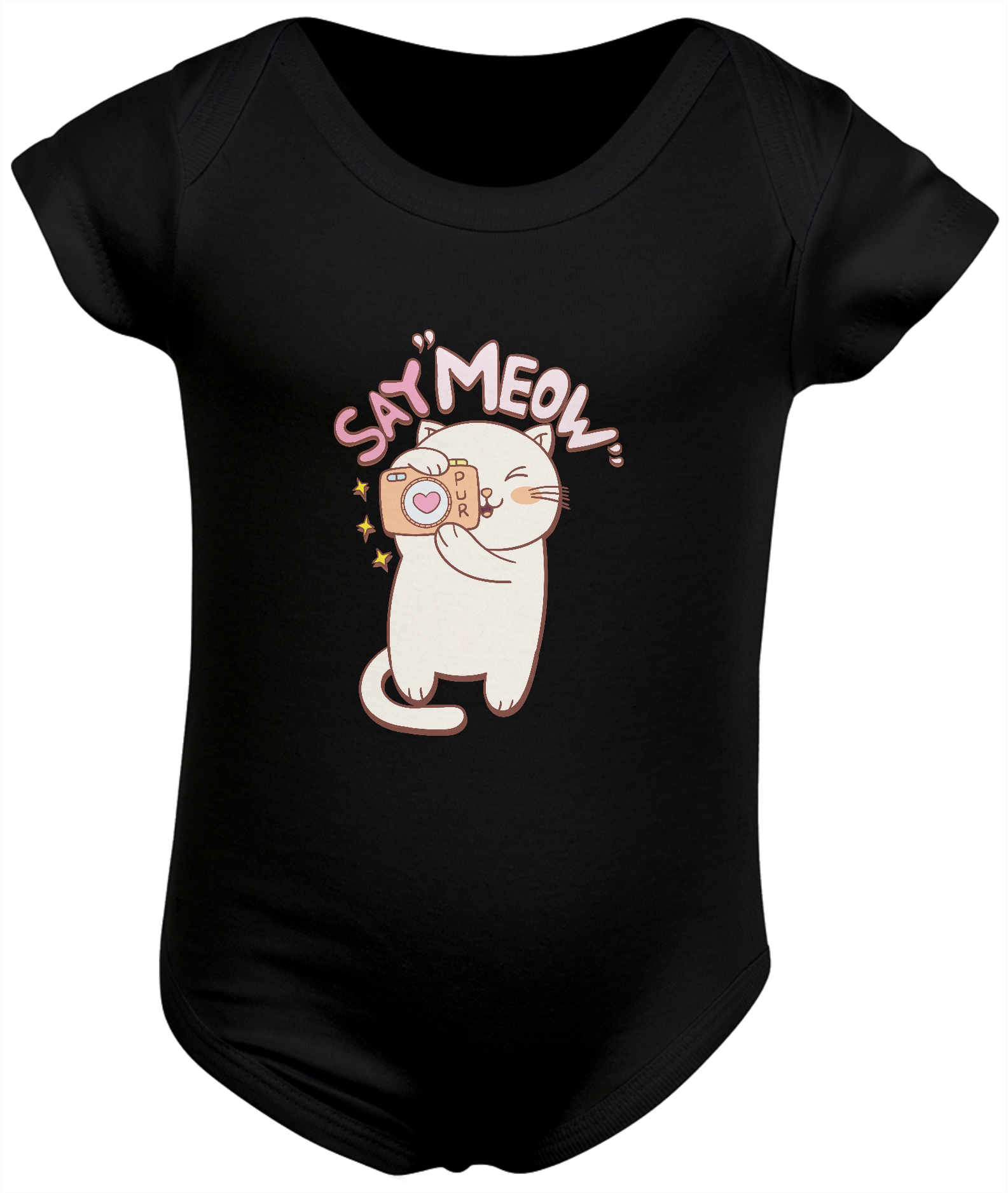 Nome do produto: Body Infantil / Gato Meow