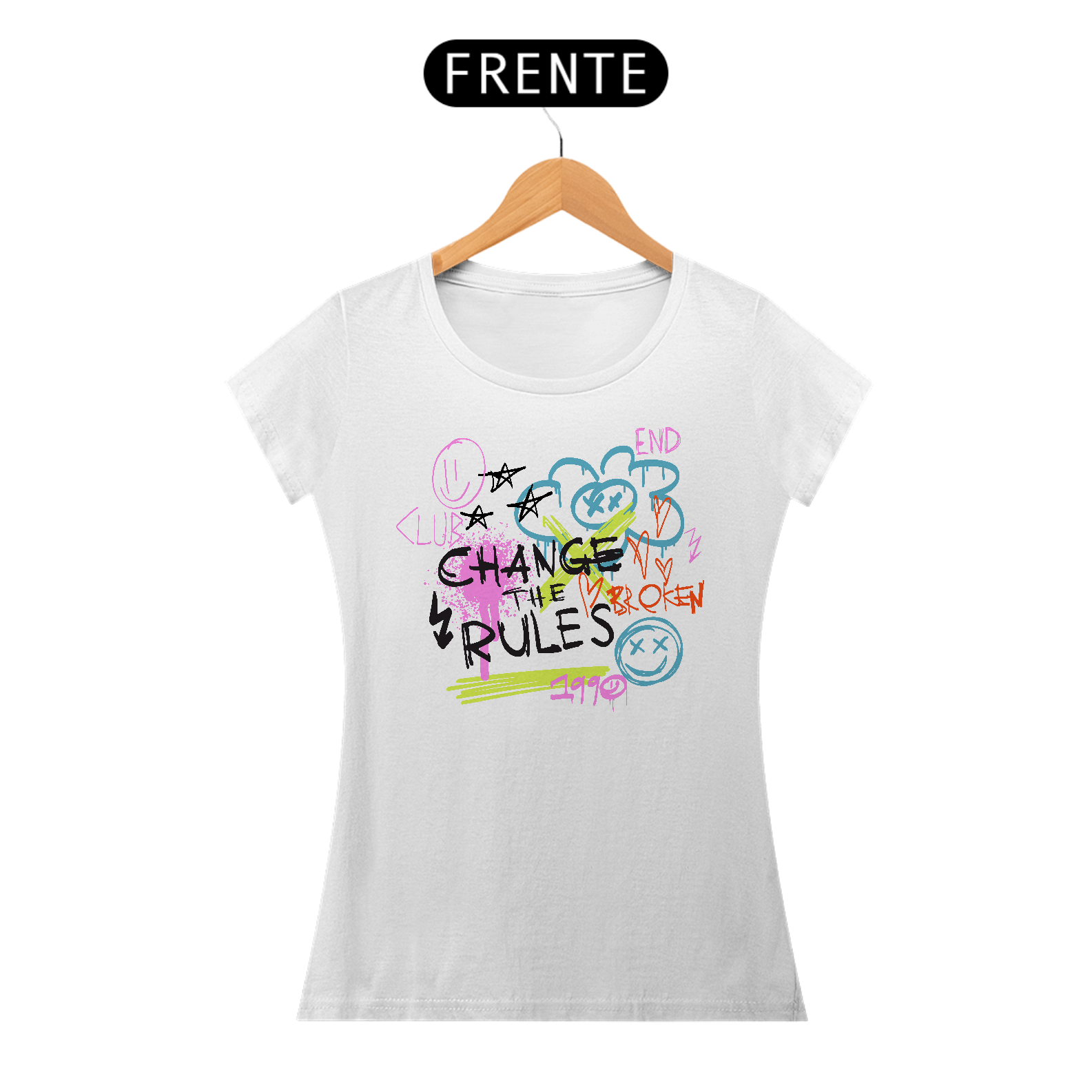 Nome do produto: Camiseta Feminina Change The Rules