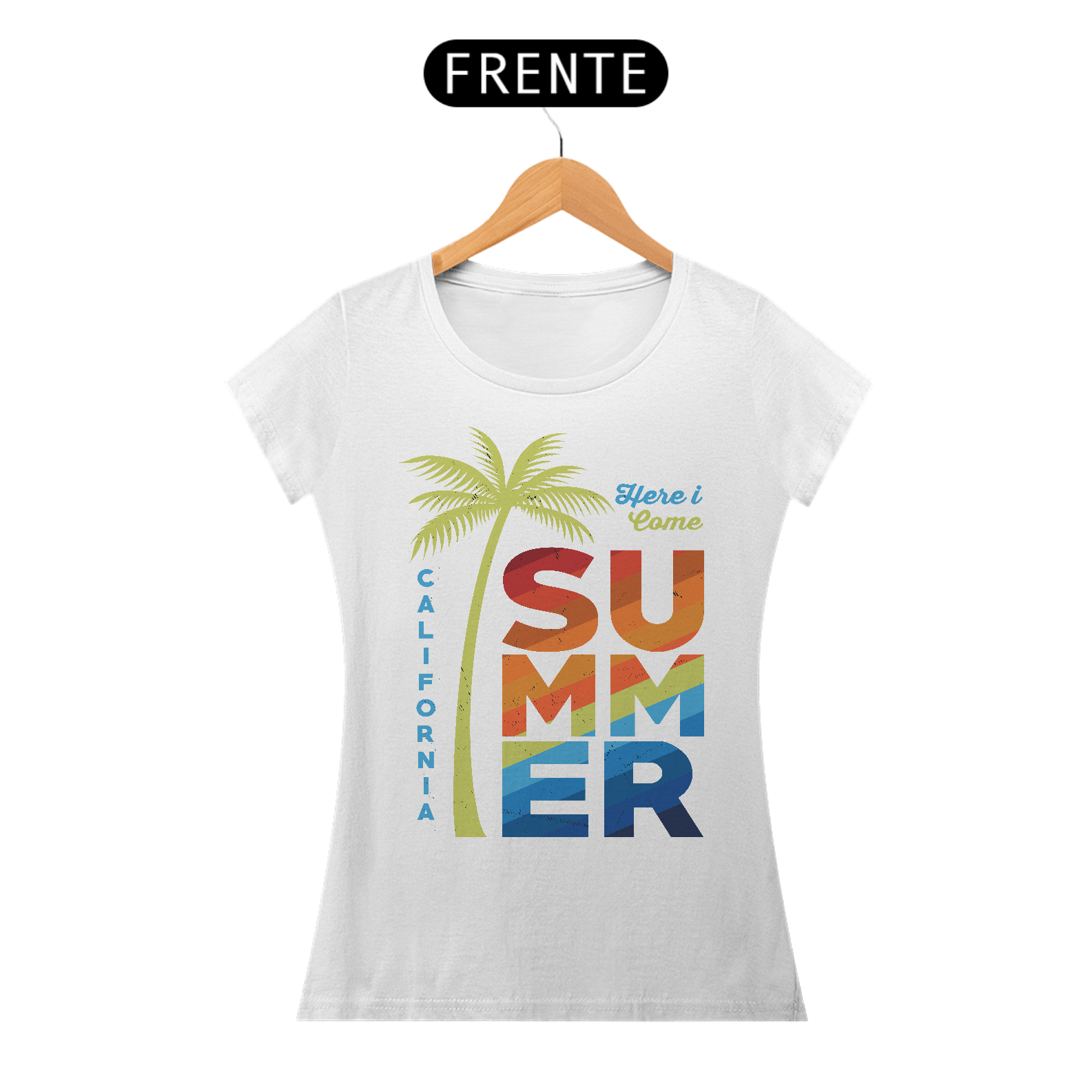 Nome do produto: Camiseta Feminina Here I Come Summer