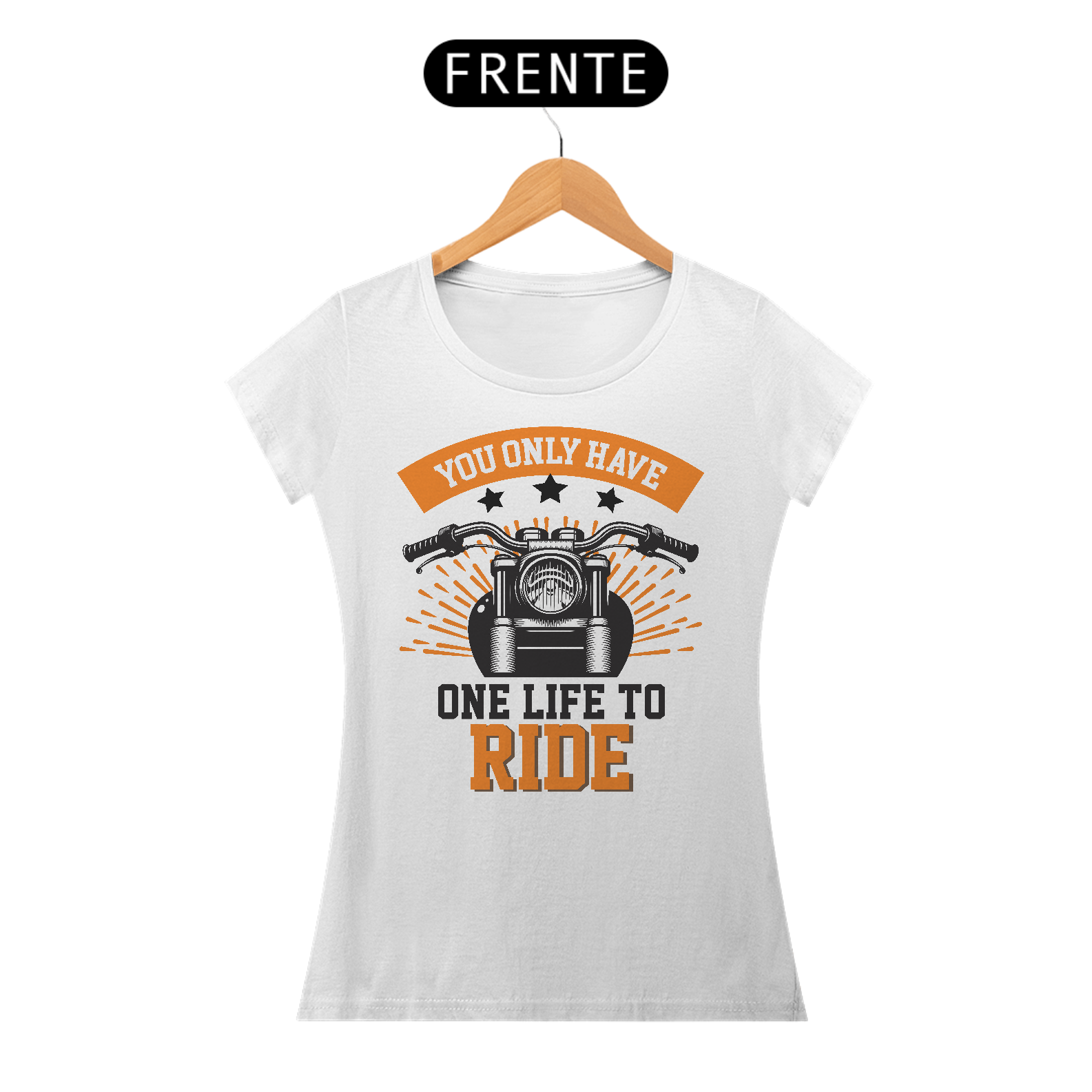 Nome do produto: Camiseta Feminina Moto Ride