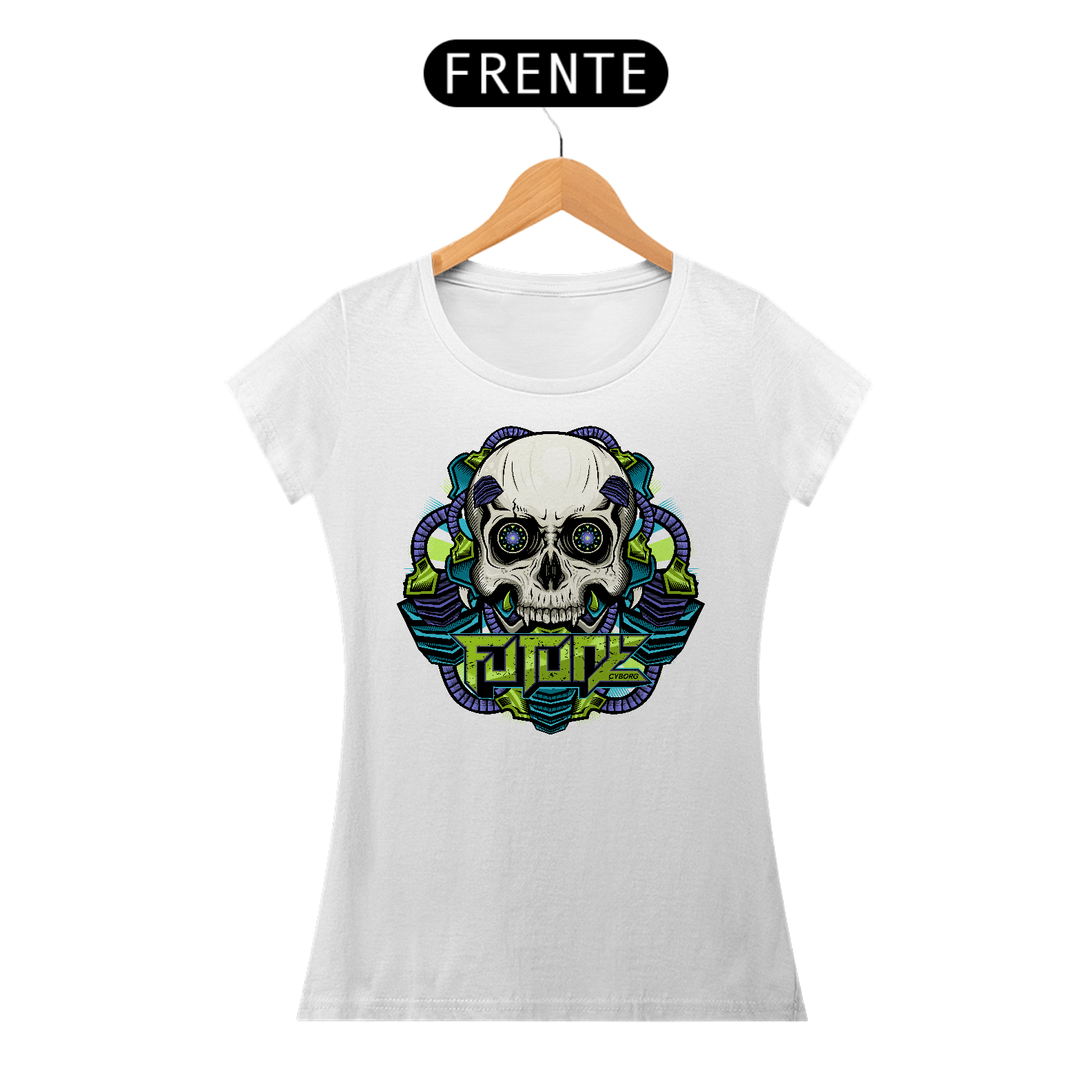Nome do produto: Camiseta Feminina Future Cyborg