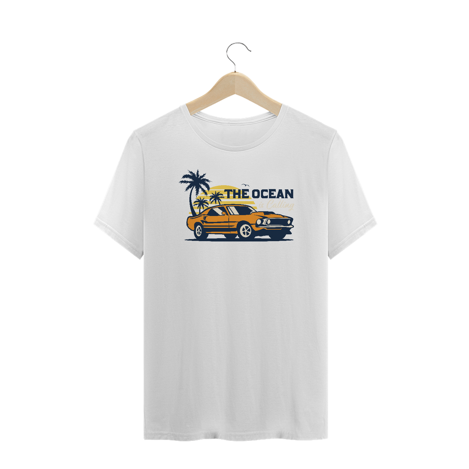 Nome do produto: Camiseta Plus Size Carro Ocean