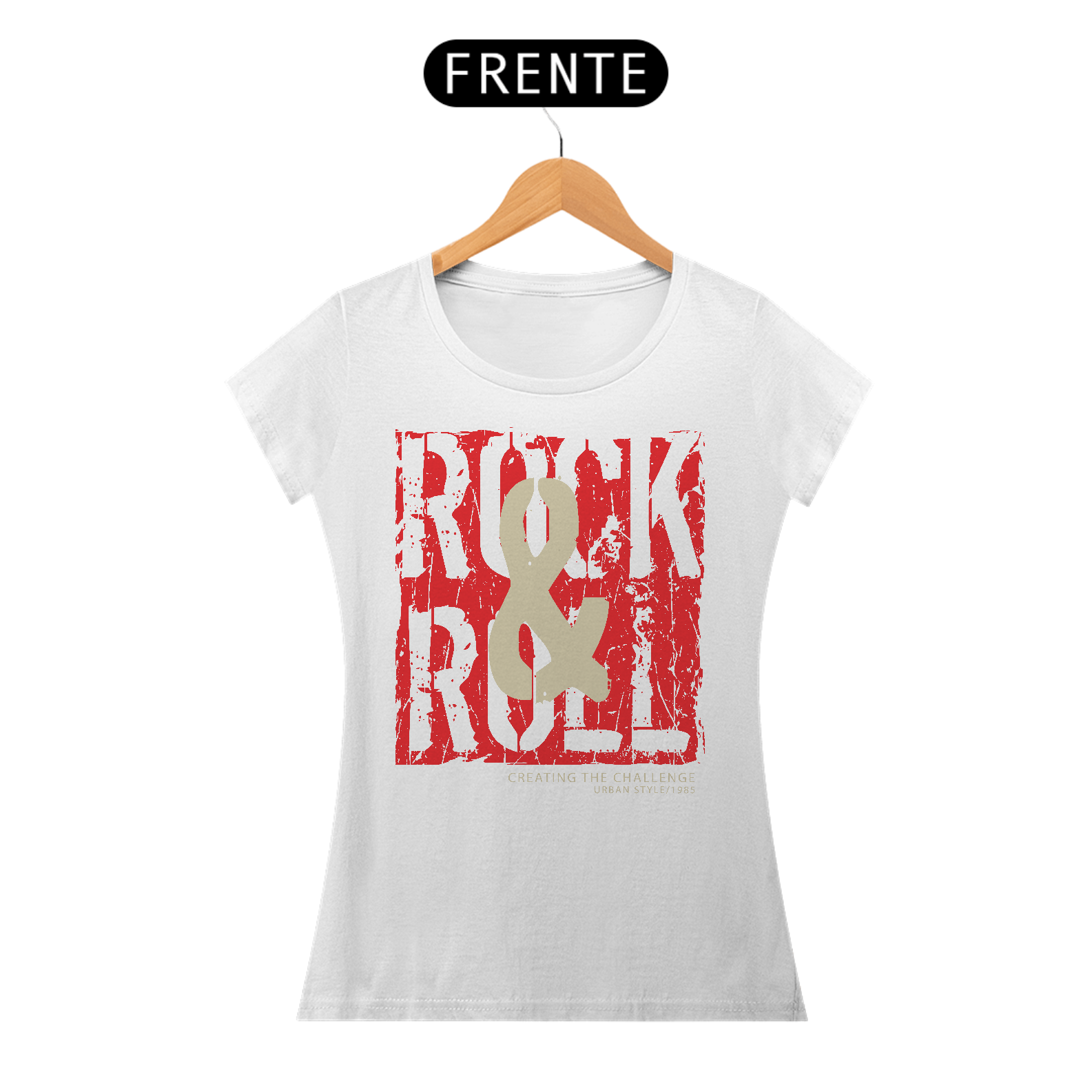 Nome do produto: Camiseta Feminina Rock & Roll
