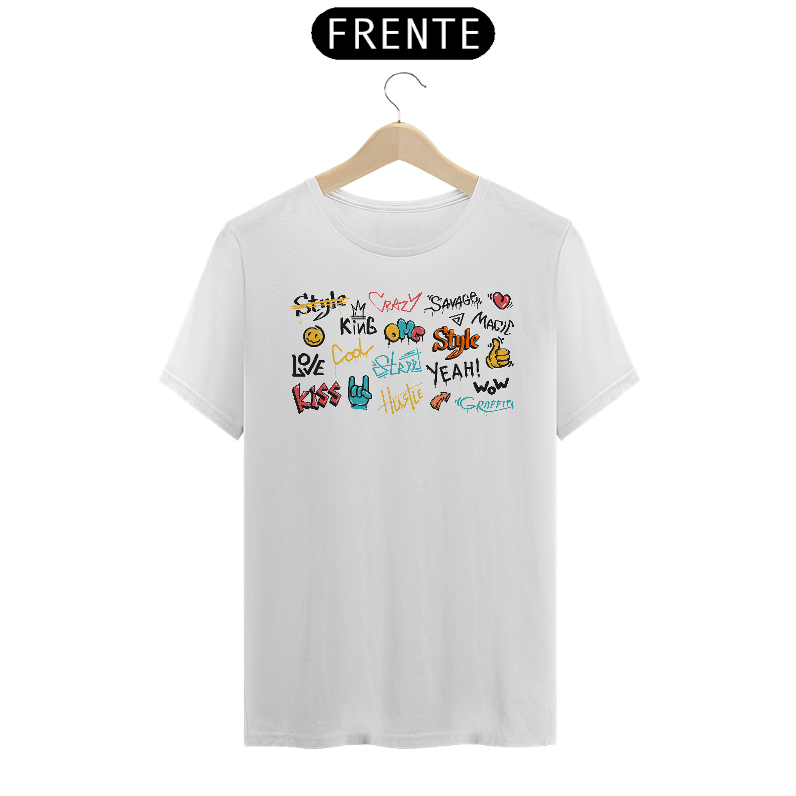 Nome do produto: Camiseta Graffiti Elementos