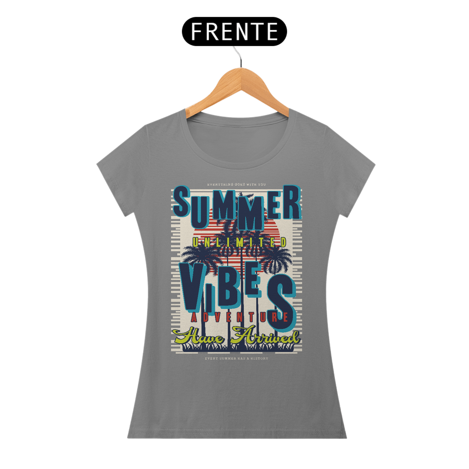 Nome do produto: Camiseta Feminina Summer Vibes Adventure
