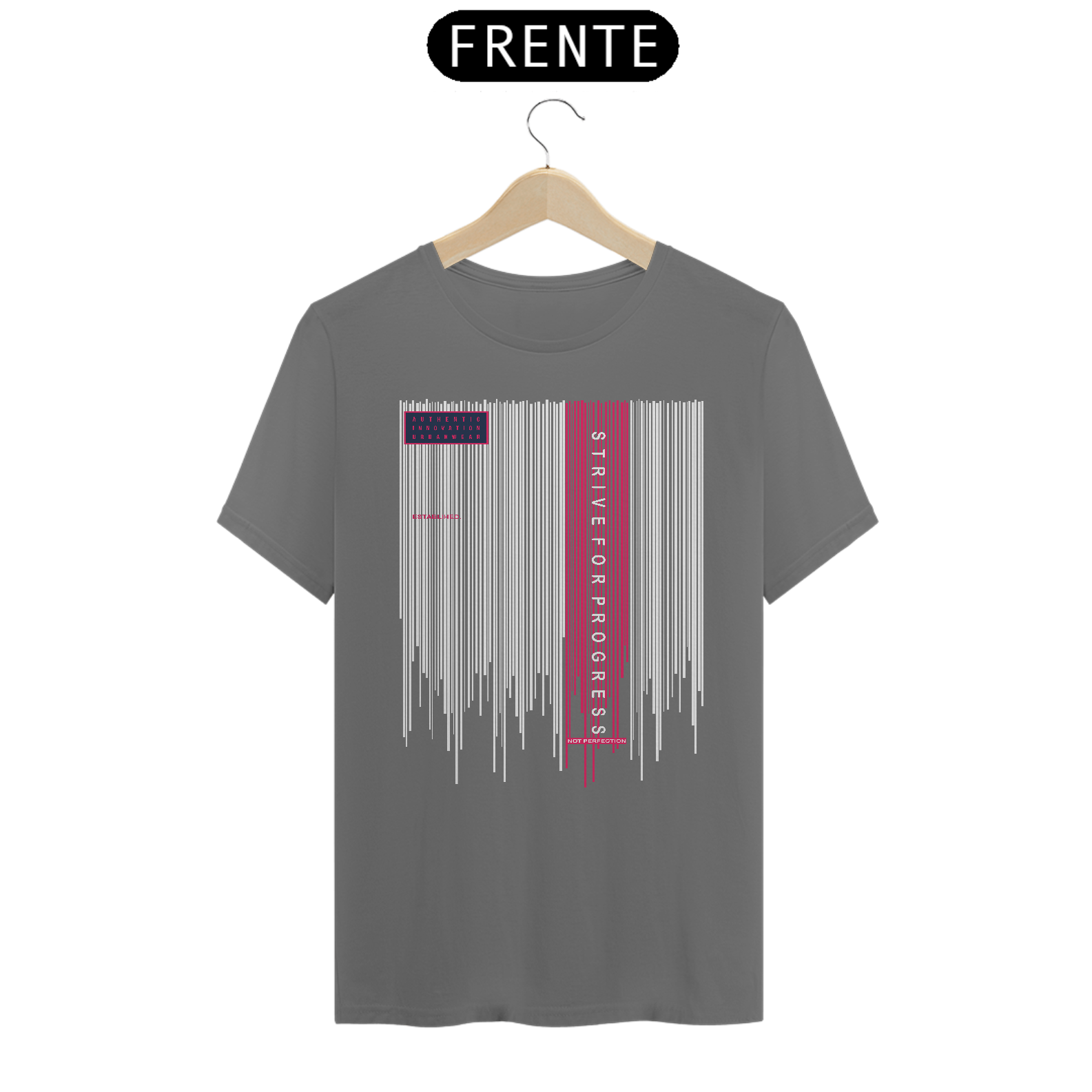 Nome do produto: Camiseta Estonada / Strive For Progress