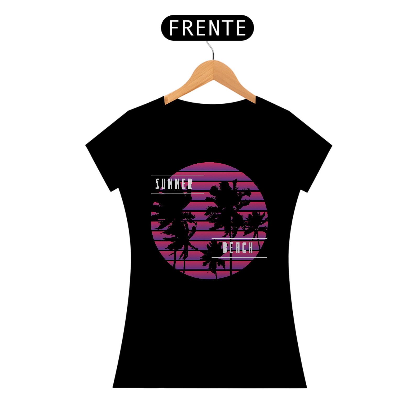 Nome do produto: Camiseta Feminina Summer Beach