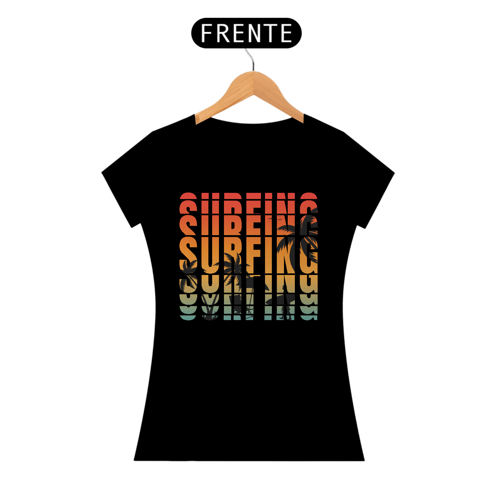 Nome do produto: Camiseta Feminina Surfing