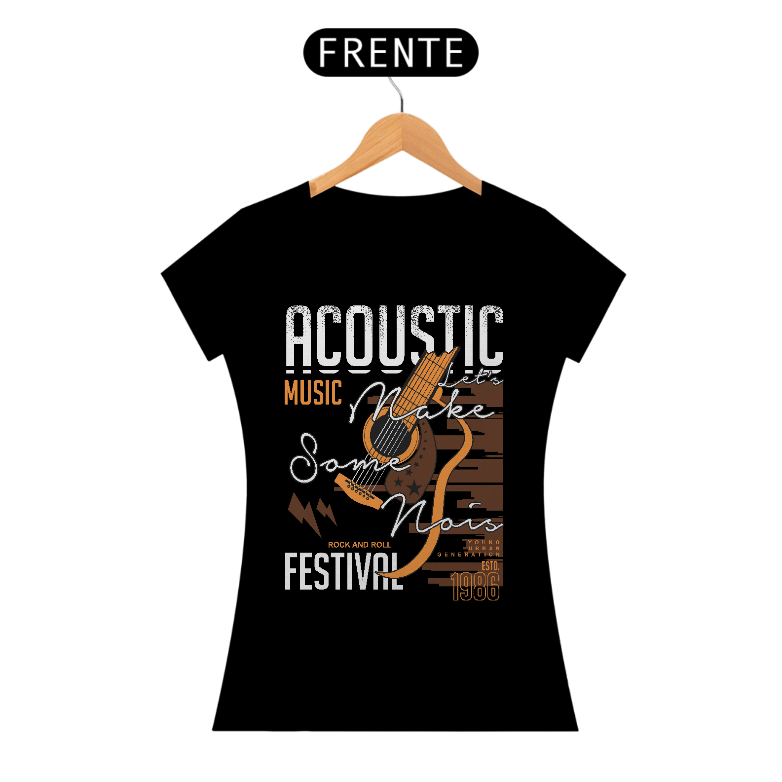 Nome do produto: Camiseta Feminina Acoustic Festival