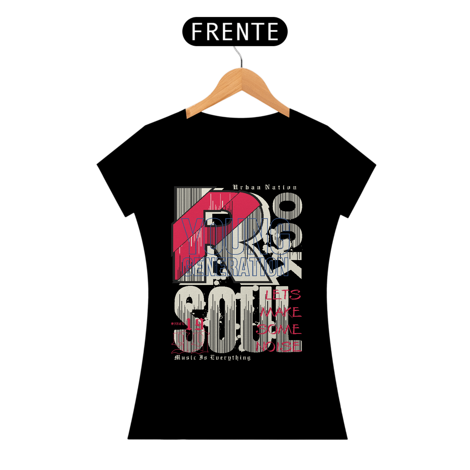 Nome do produto: Camiseta Feminina Rock Soul