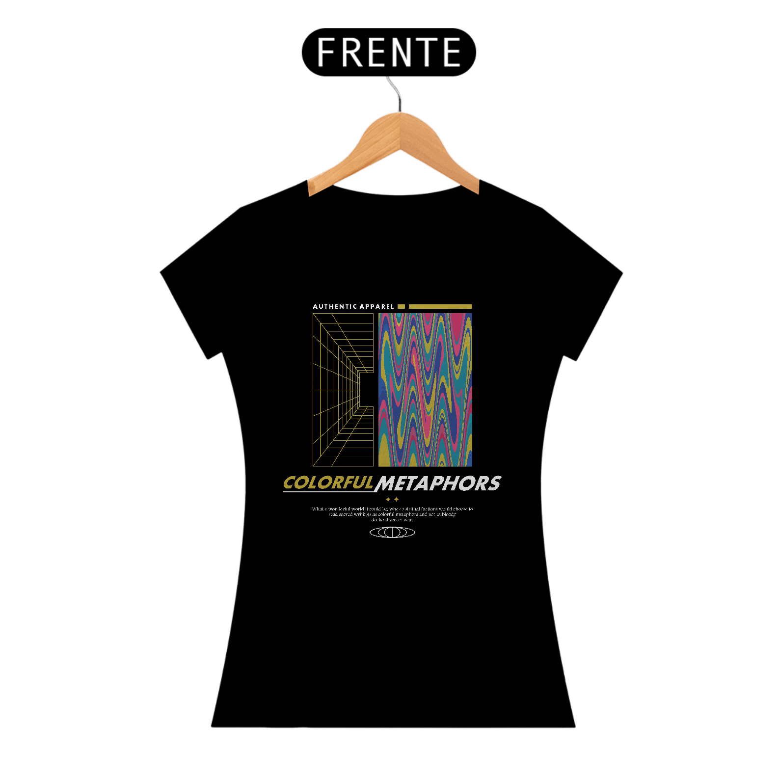 Nome do produto: Camiseta Feminina Colorful Metaphors
