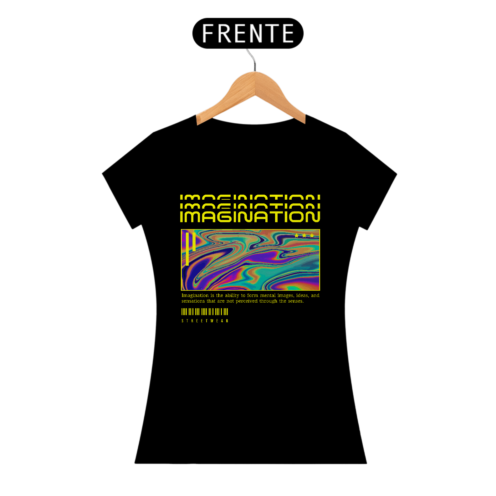 Nome do produto: Camiseta Feminina Imagination