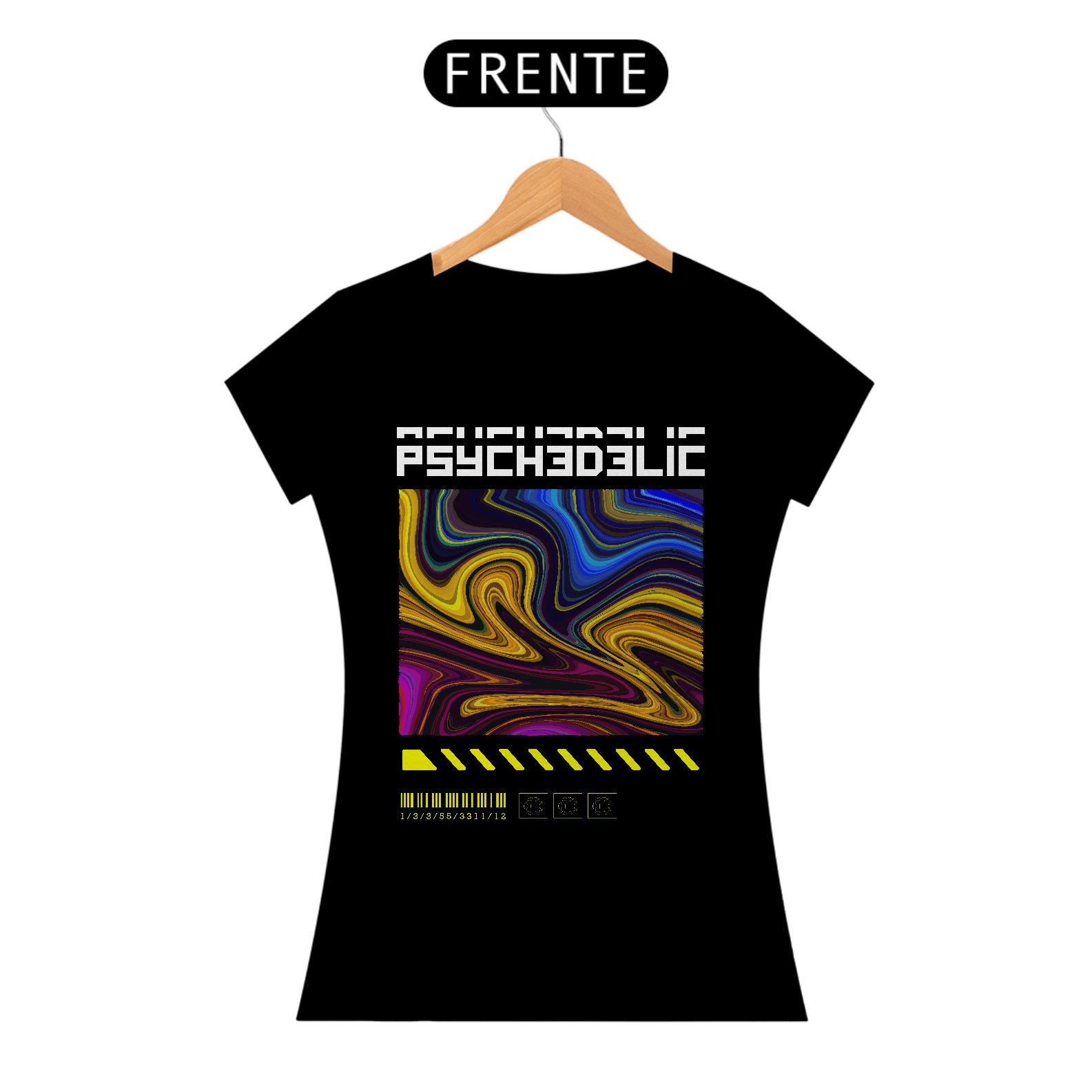 Nome do produto: Camiseta Feminina Psychedelic