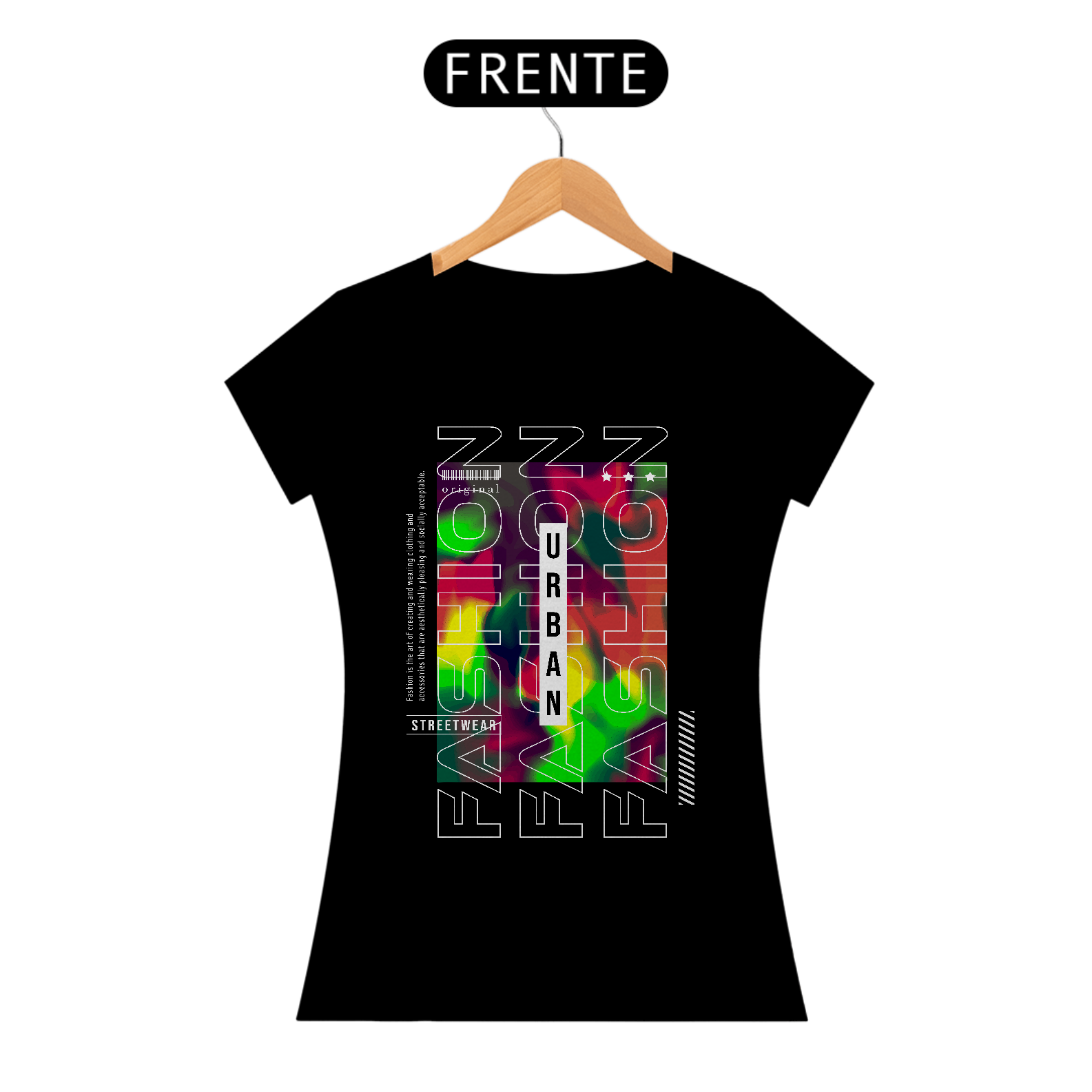 Nome do produto: Camiseta Feminina Urban Streetwear