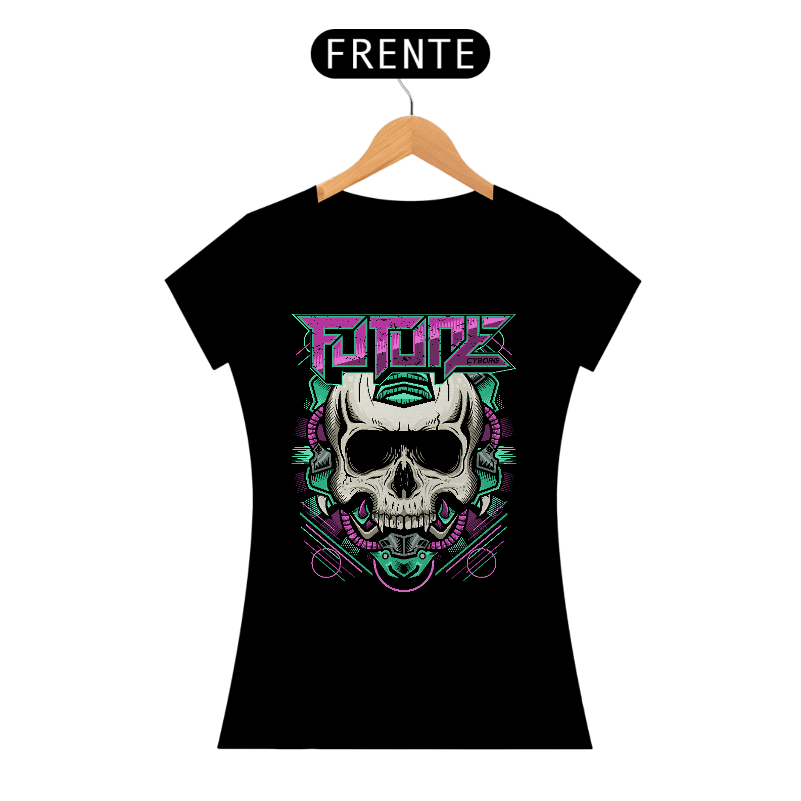 Nome do produto: Camiseta Feminina Future Cyborg II