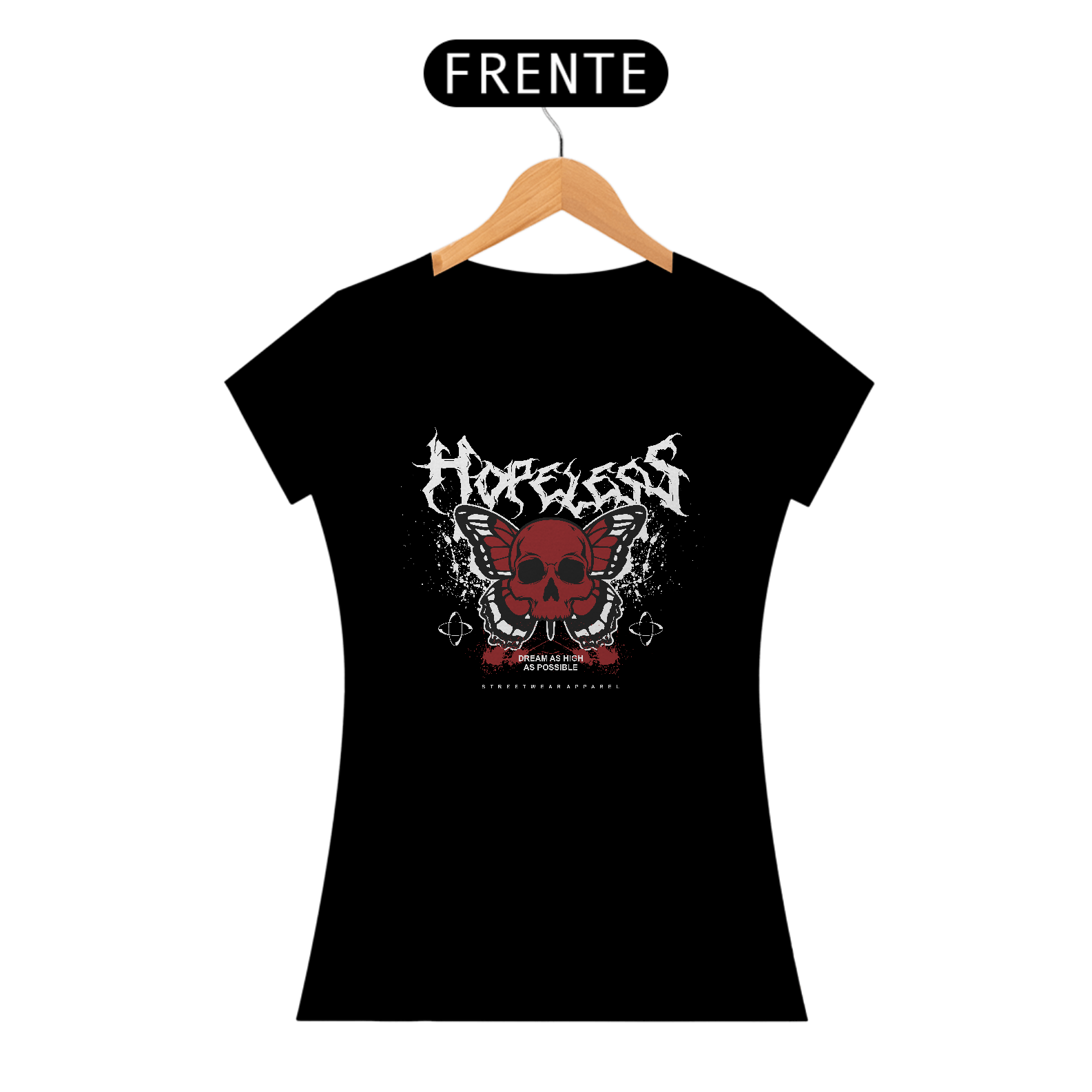 Nome do produto: Camiseta Feminina Hopeless/Dream High