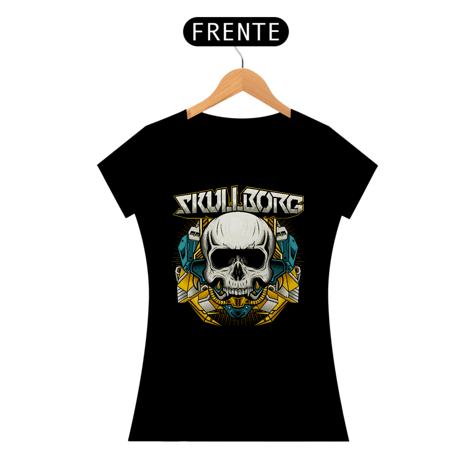 Nome do produto: Camiseta Feminina Skullborg