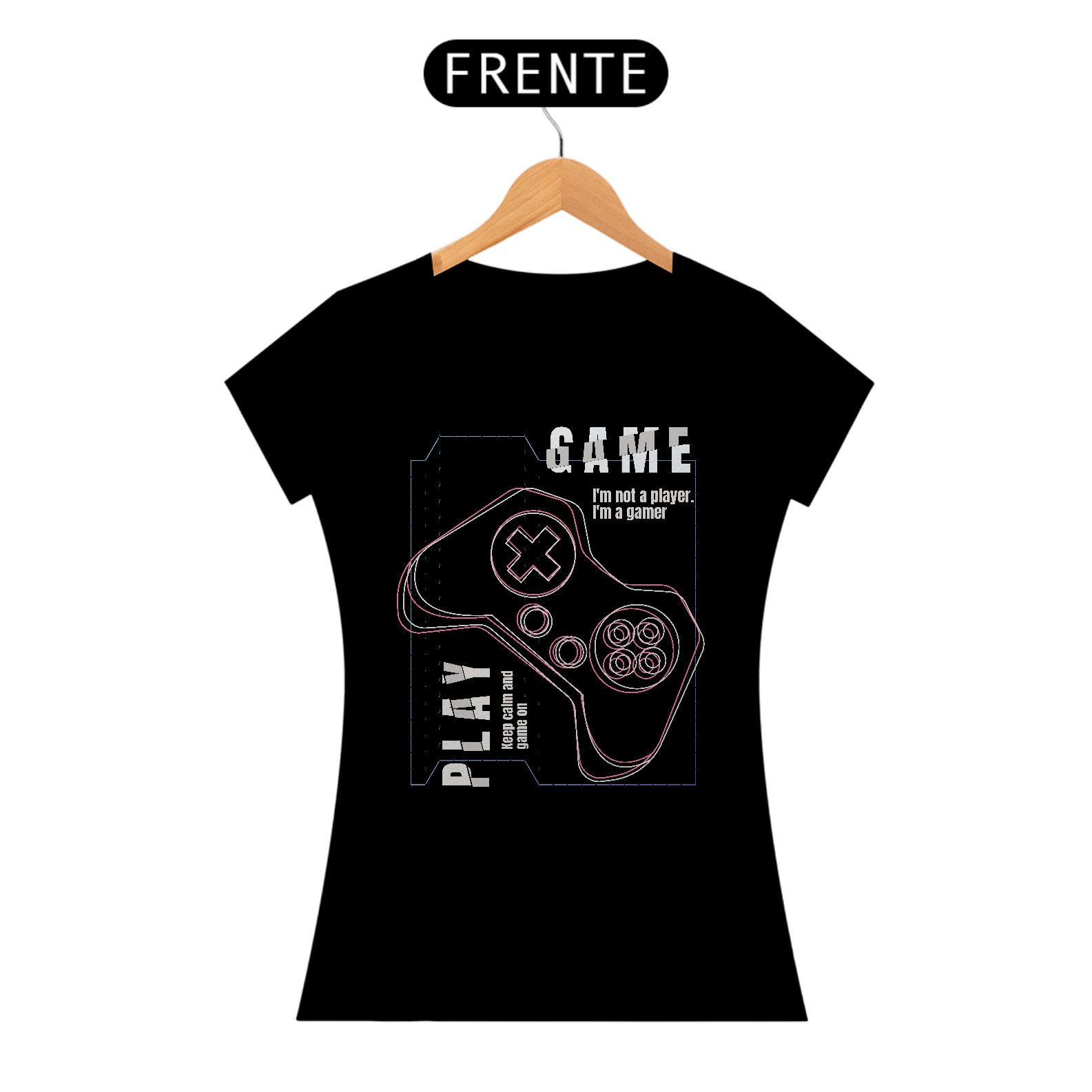 Nome do produto: Camiseta Feminina Game Play