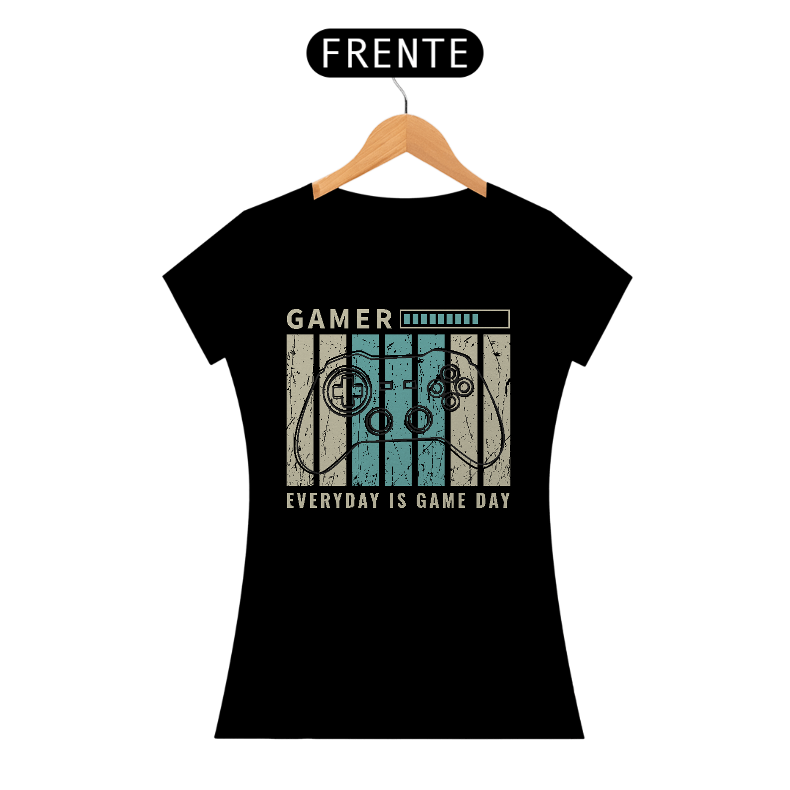 Nome do produto: Camiseta Feminina Gamer Everyday