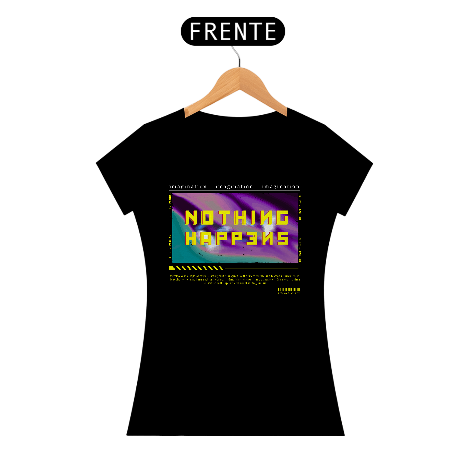 Nome do produto: Camiseta Feminina Nothing Happens