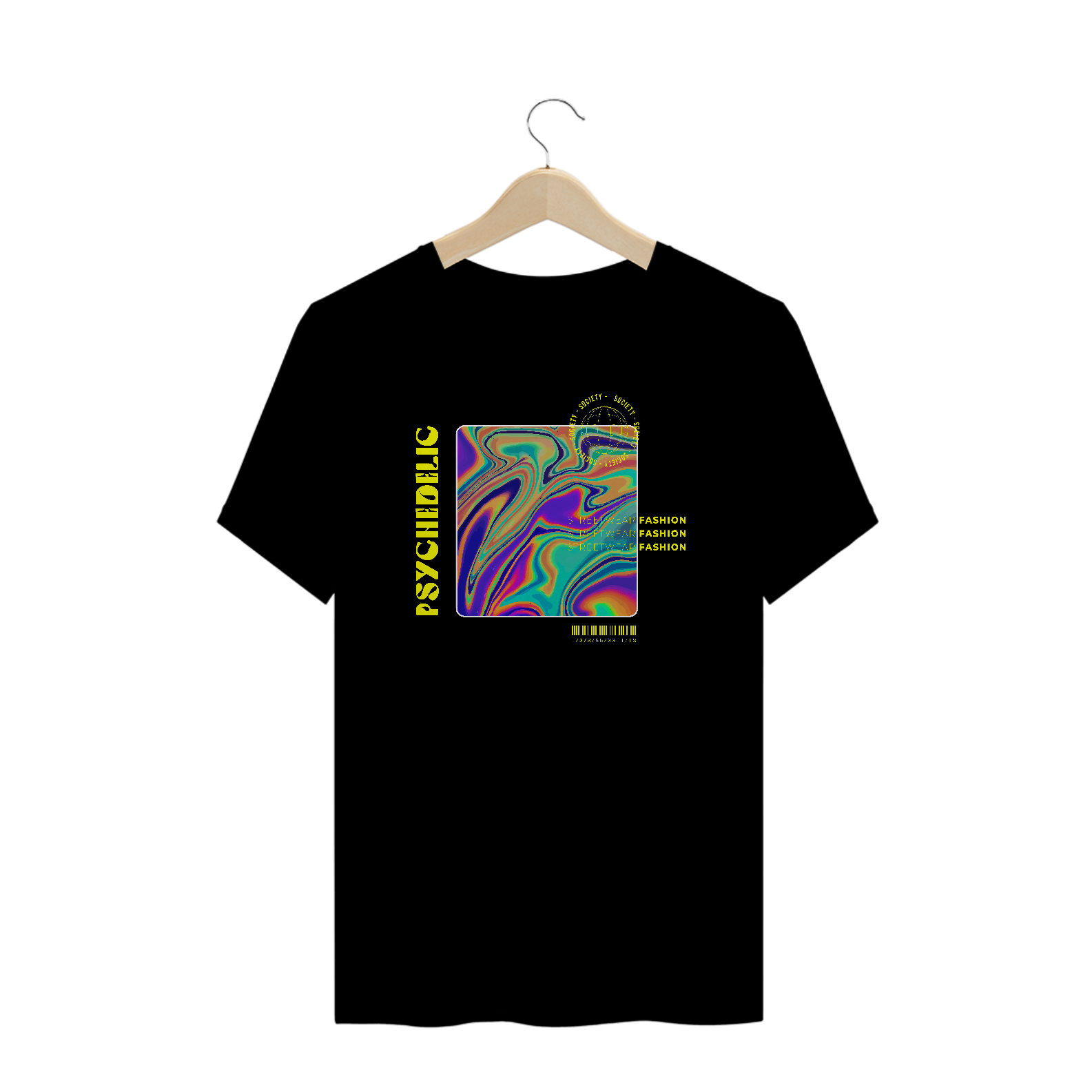 Nome do produto: Camiseta Plus Size Psychedelic