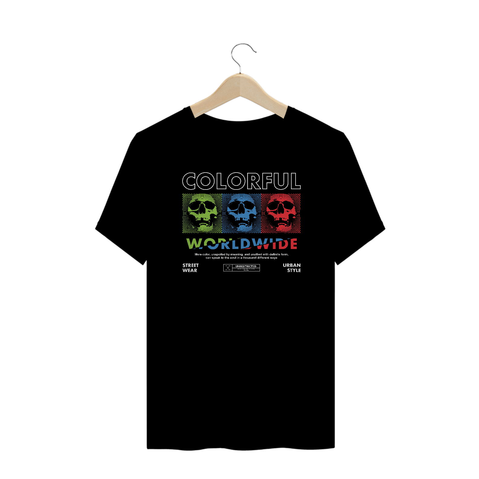 Nome do produto: Camiseta Plus Size Colorful WorldWide