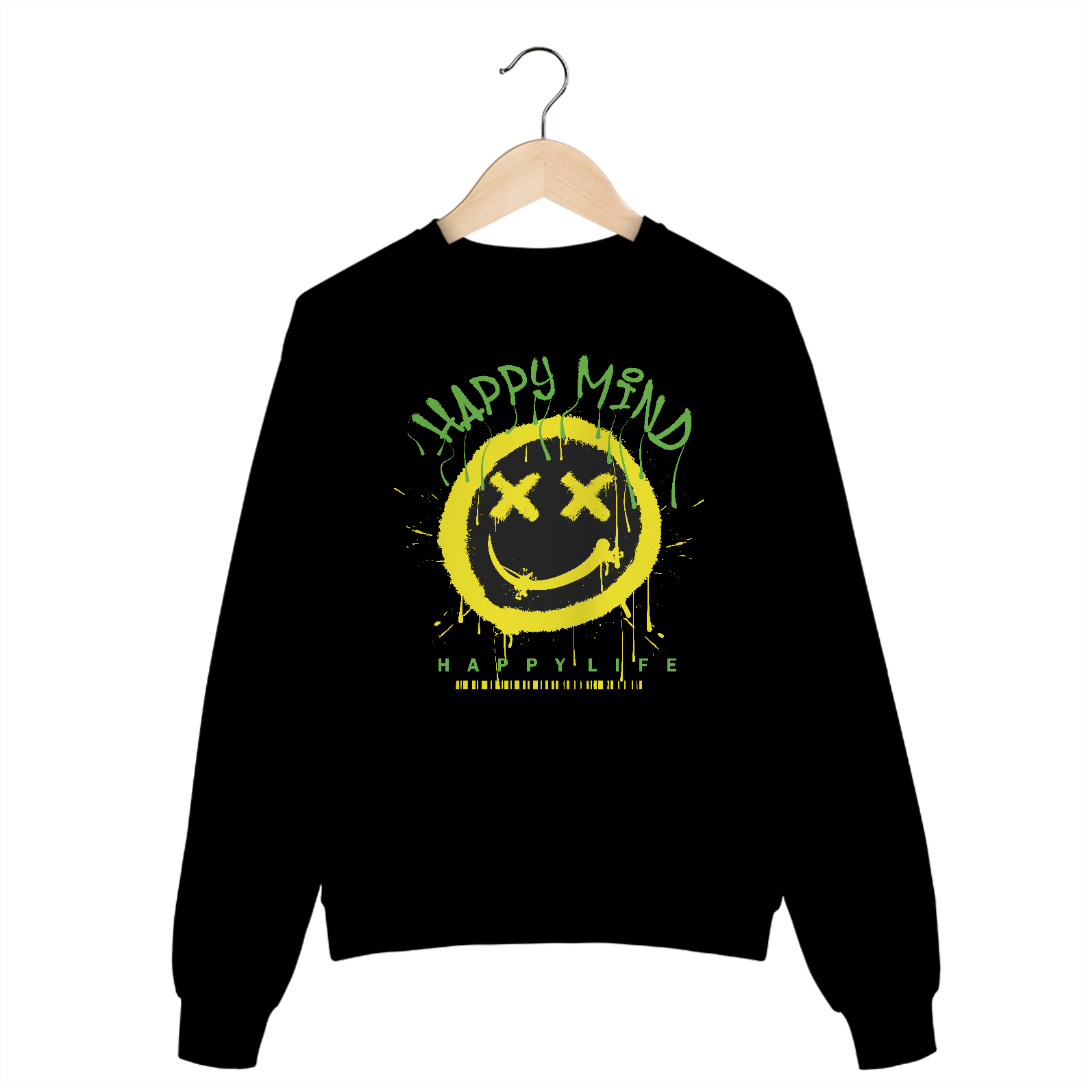 Nome do produto: Moletom Blusão Happy Mind