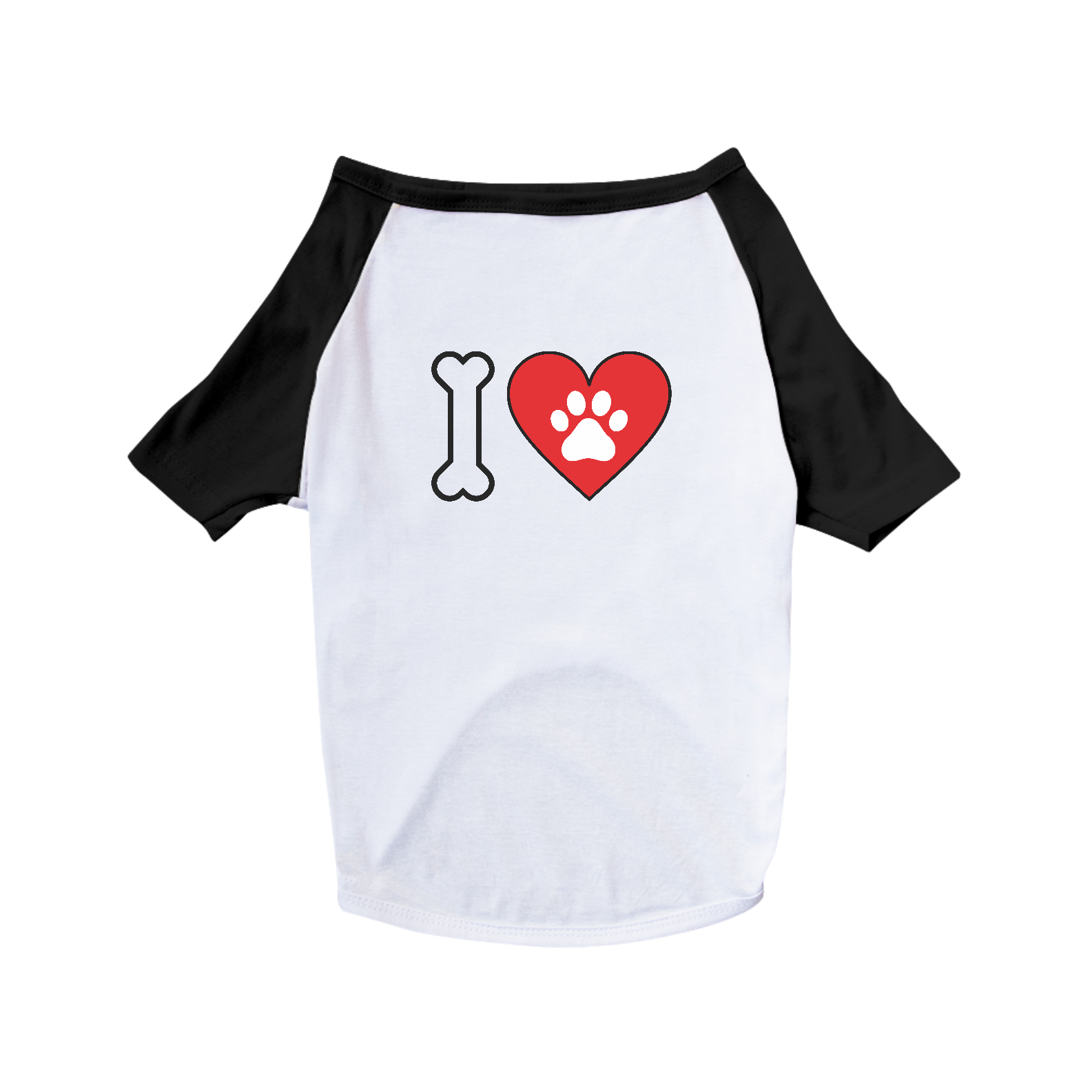 Nome do produto: Camiseta Pet Cães / Coração