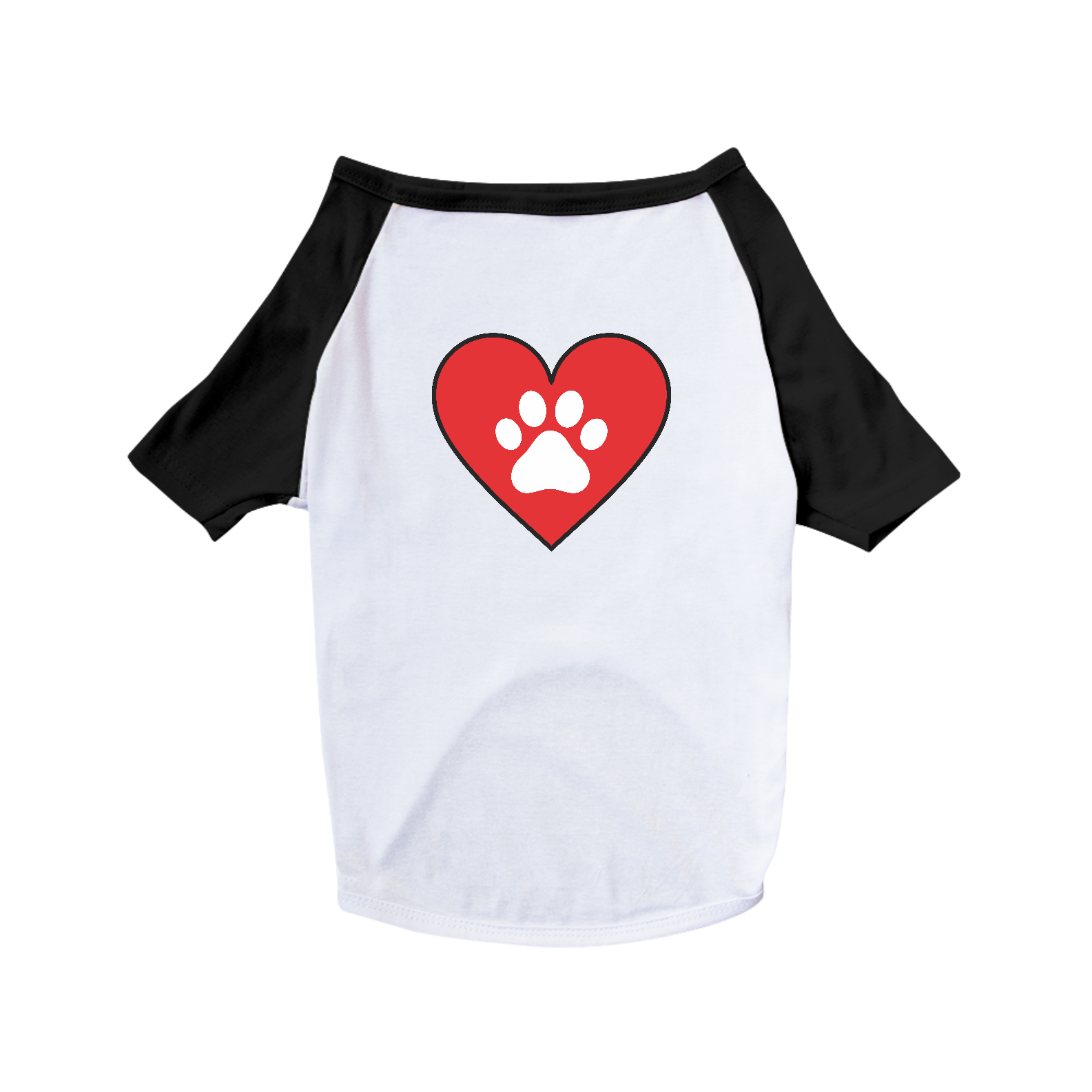 Nome do produto: Camiseta Pet Cães / Coração II