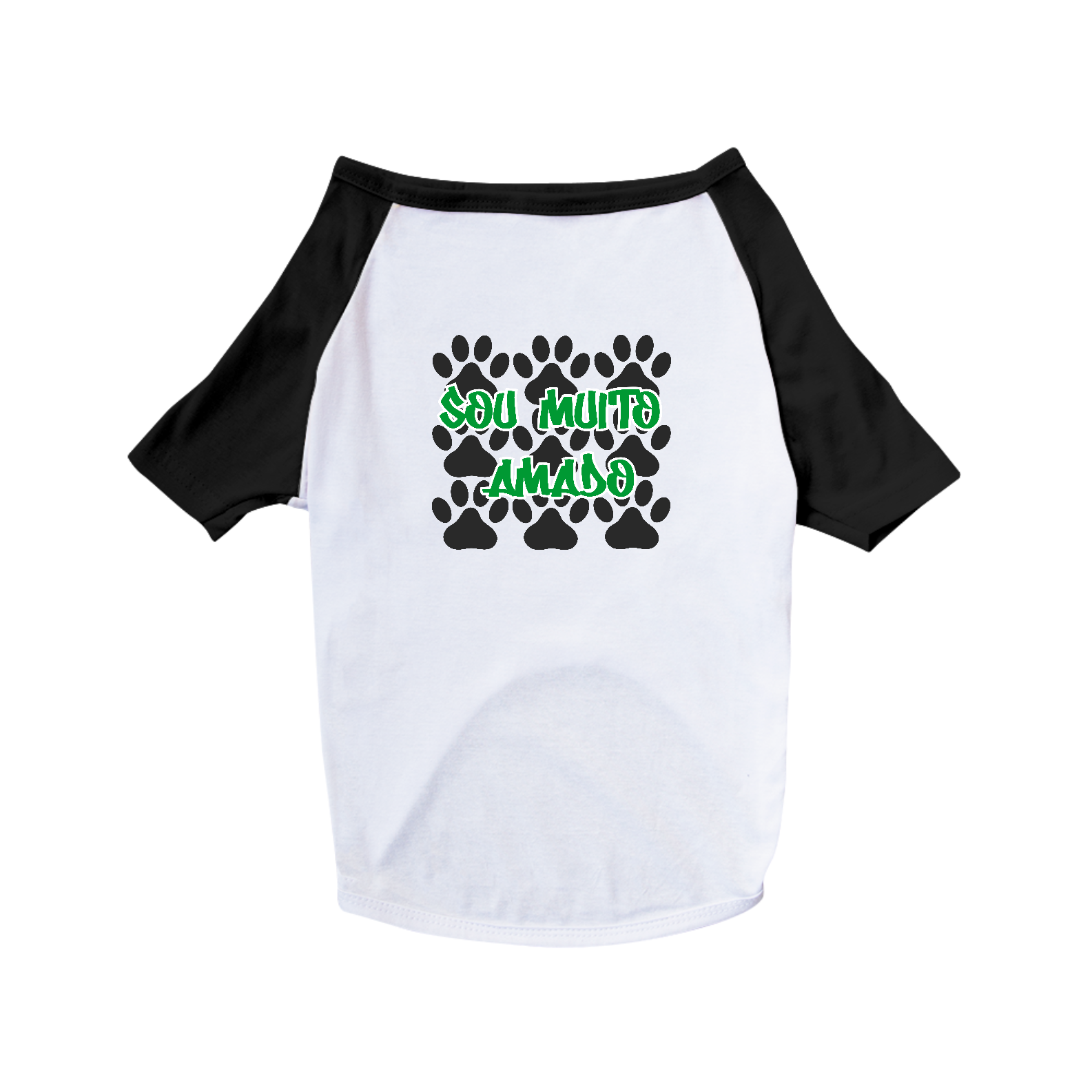 Nome do produto: Camiseta Pet Cães / Sou Muito Amado - Verde