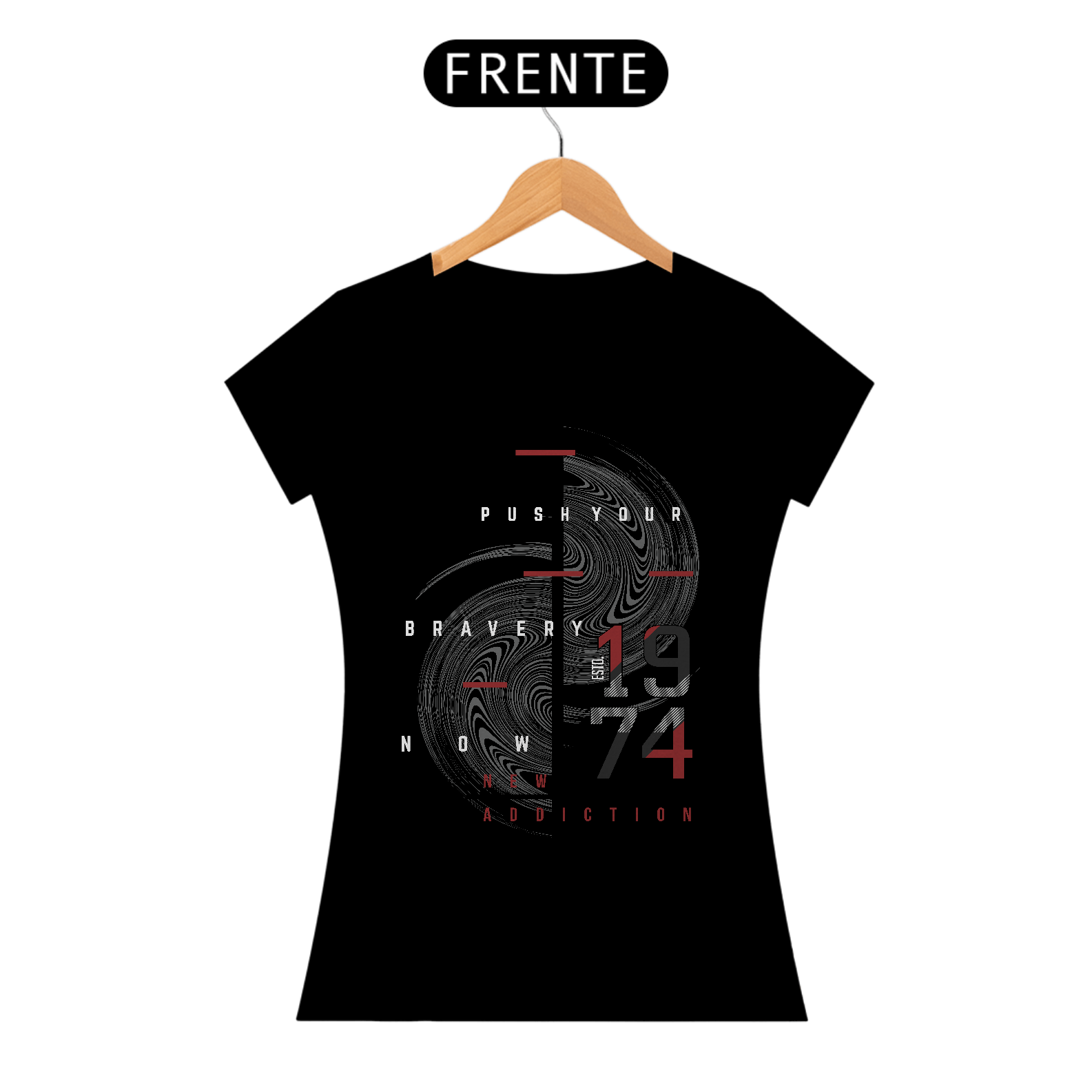 Nome do produto: Camiseta Feminina Bravery 1974 II