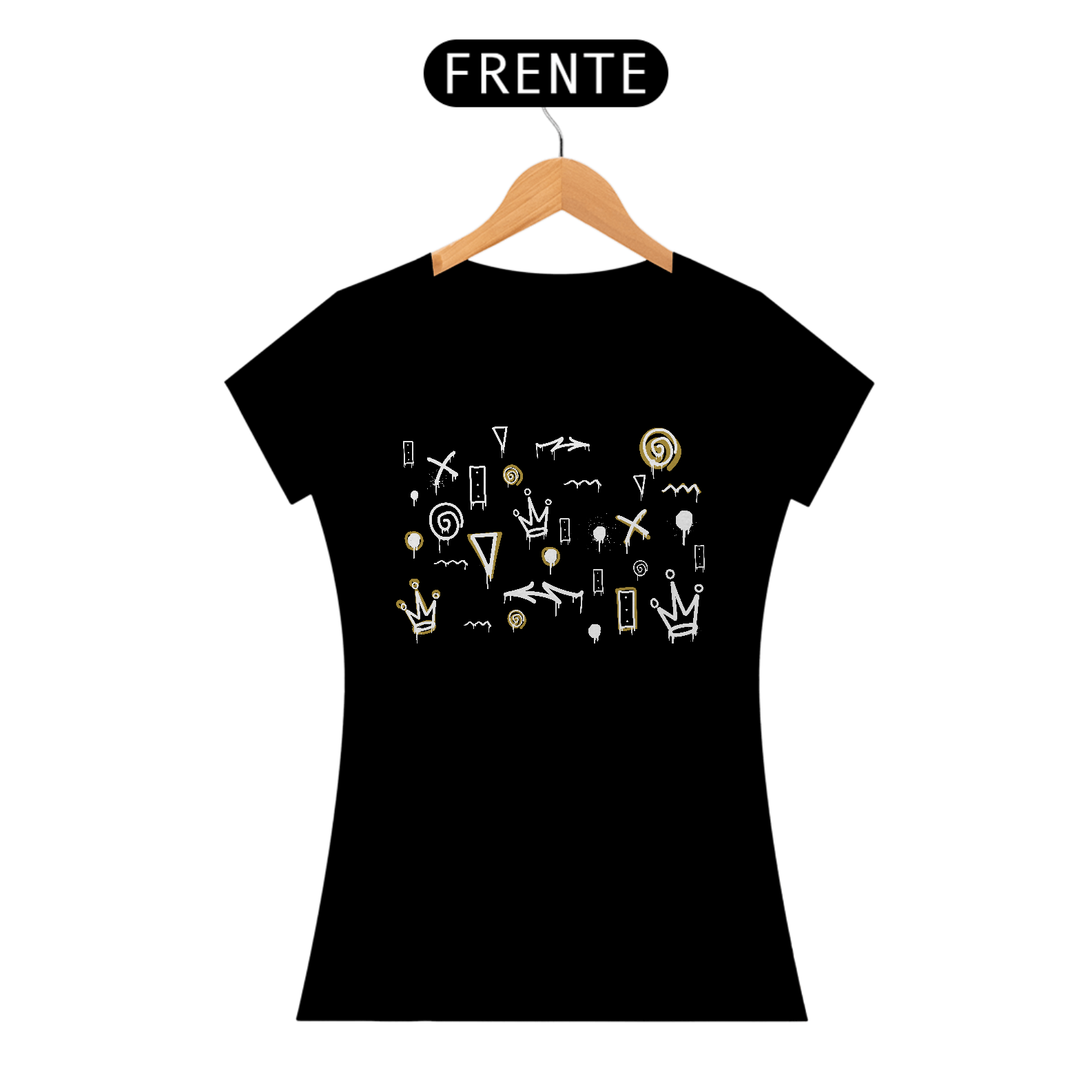 Nome do produto: Camiseta Feminina Graffiti I