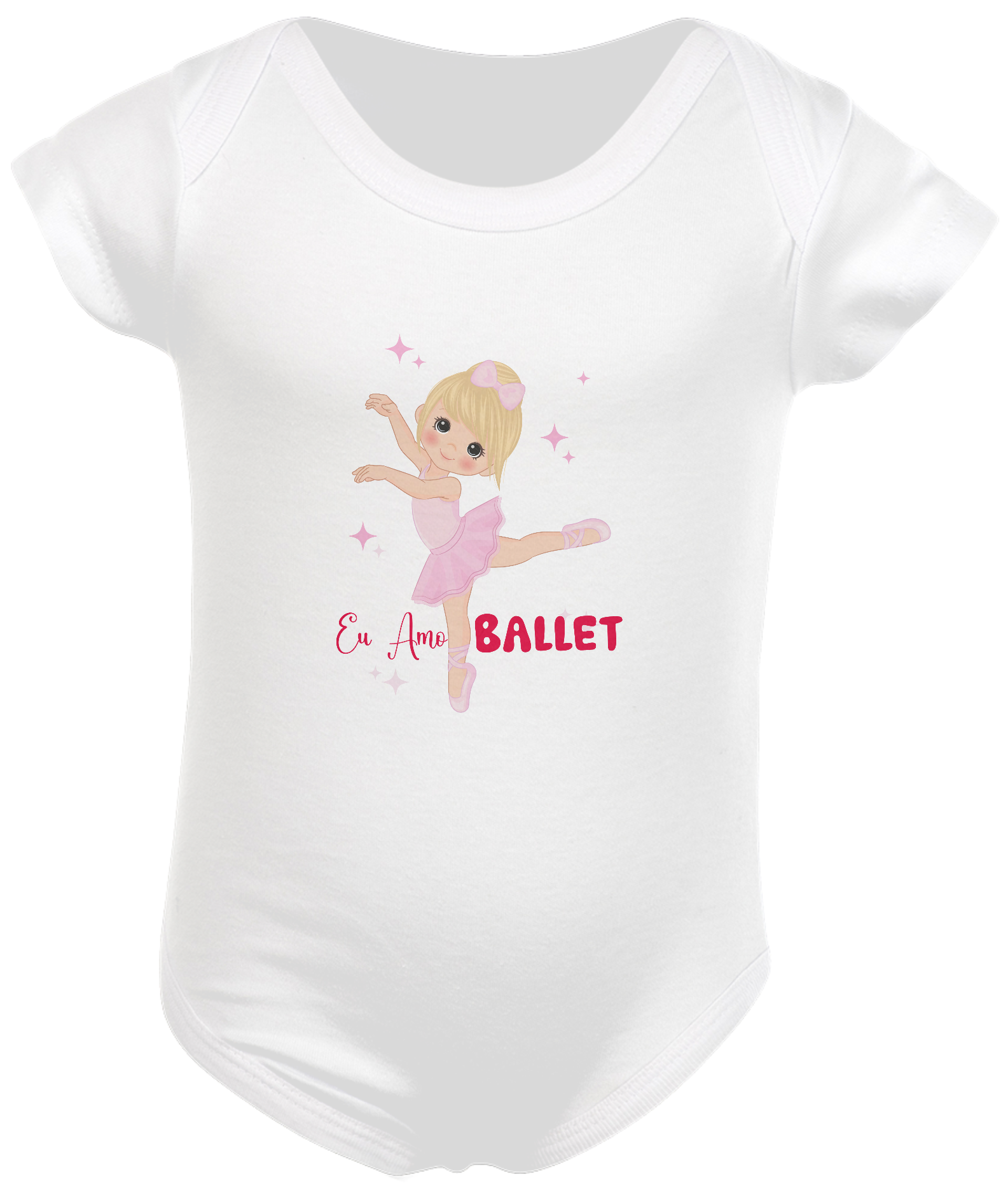 Body infantil Eu amo ballet