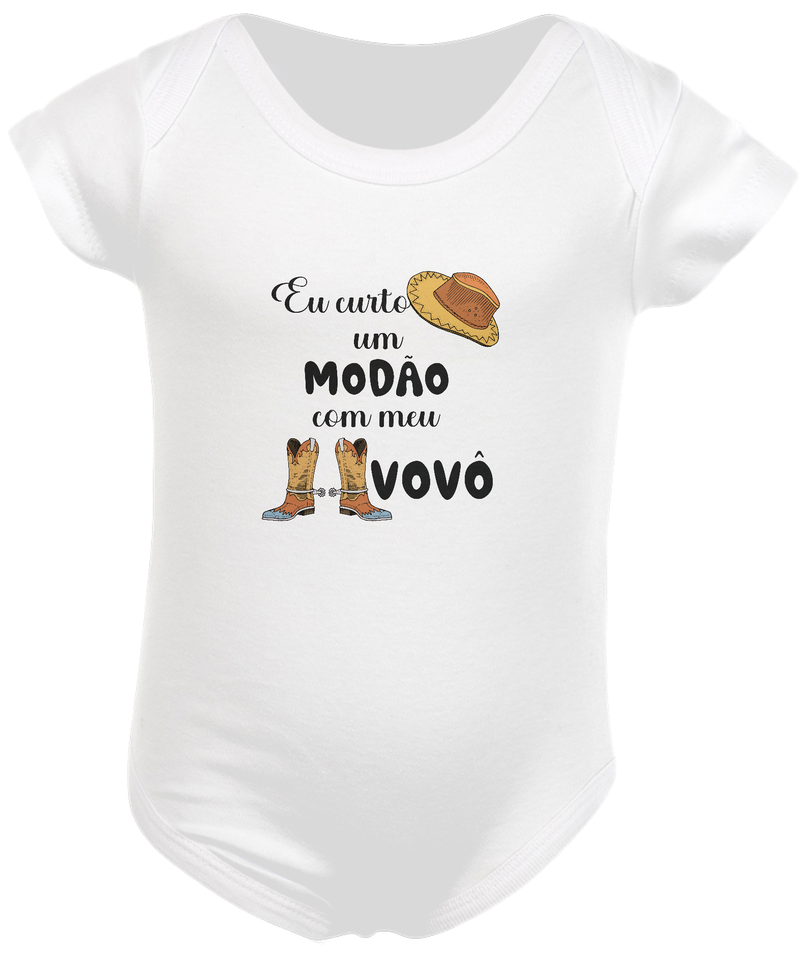 Body infantil eu curto um modão