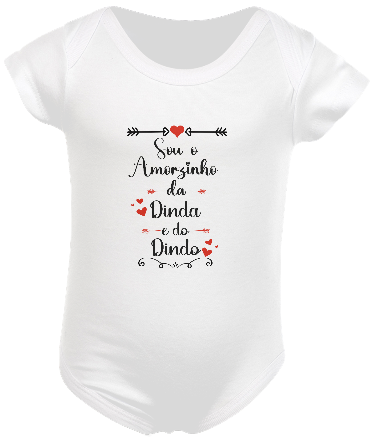 Body infantil amorzinho da dinda e do dindo