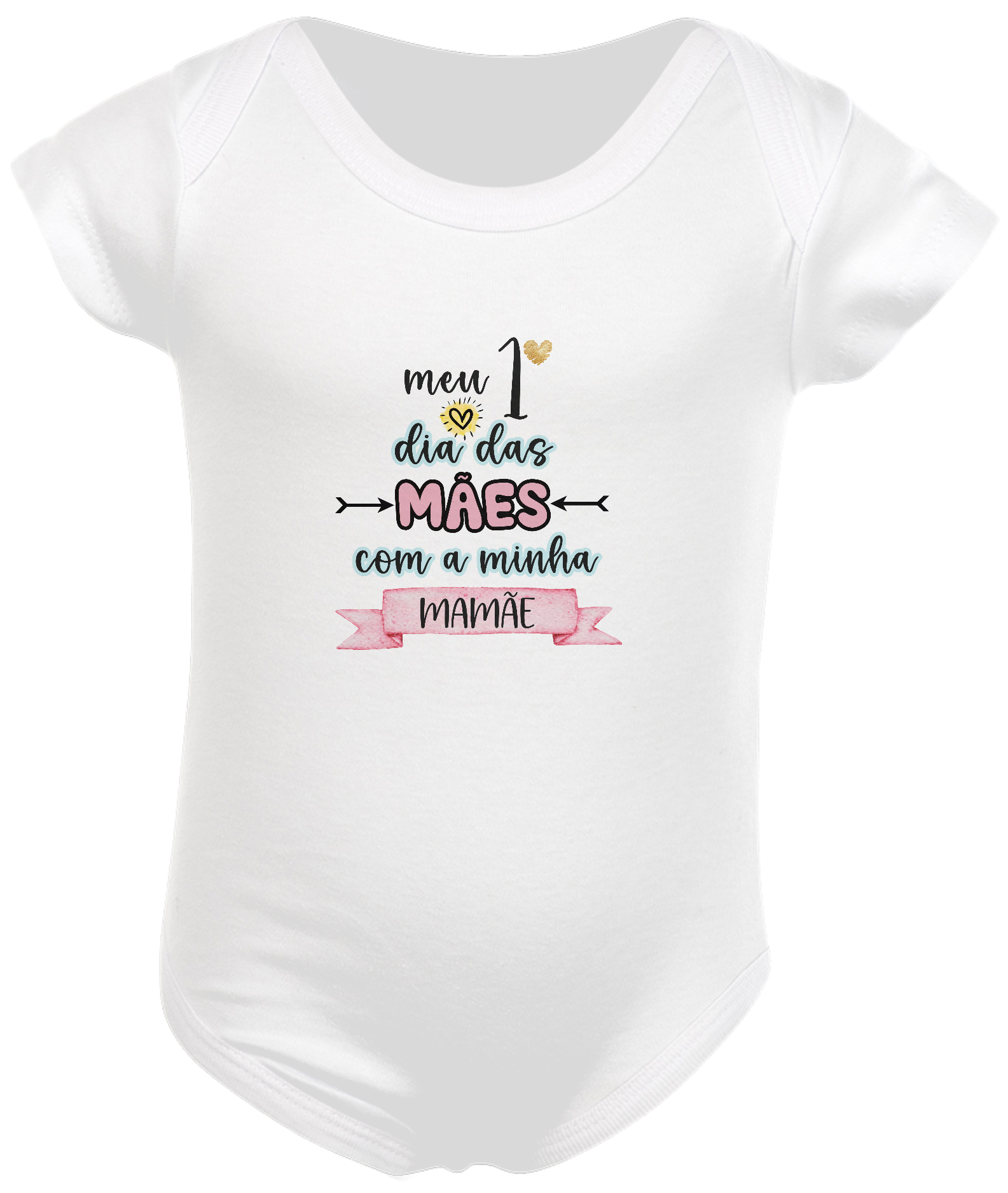 Body infantil meu primeiro dia das mães com minha mamãe