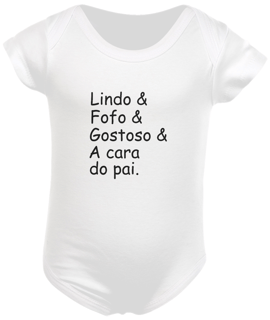 Body infantil a cara do pai