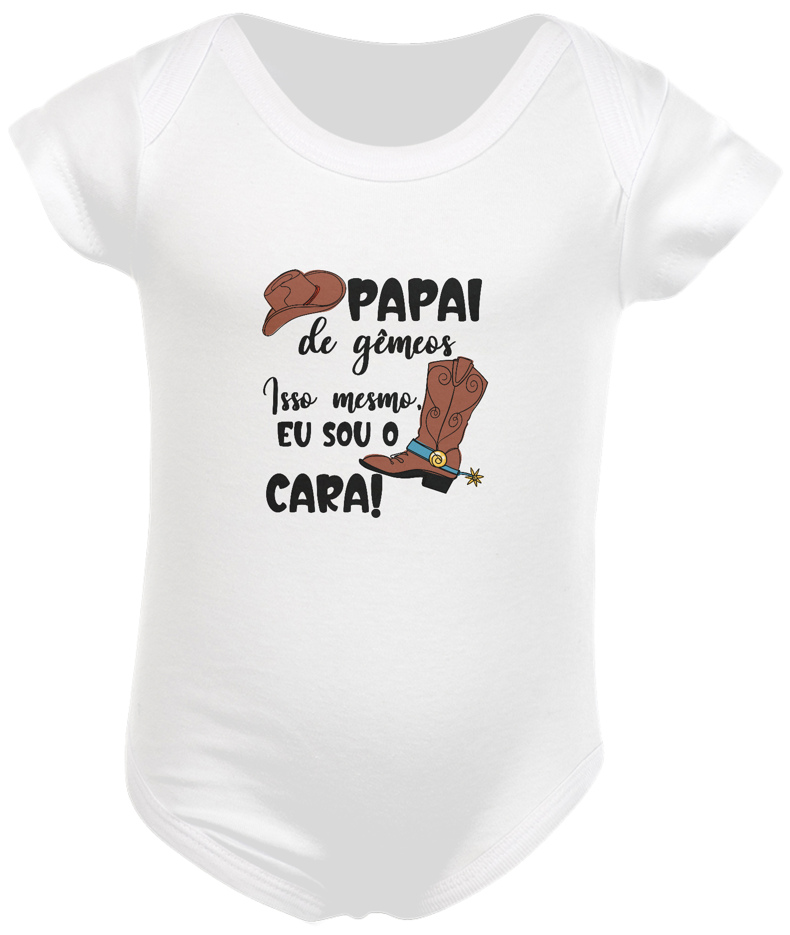 Body infantil papai de gêmeos