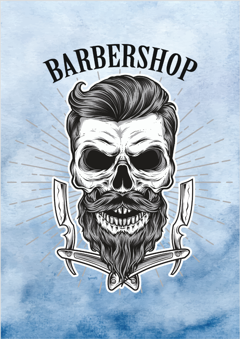 Poster retrato barbershop