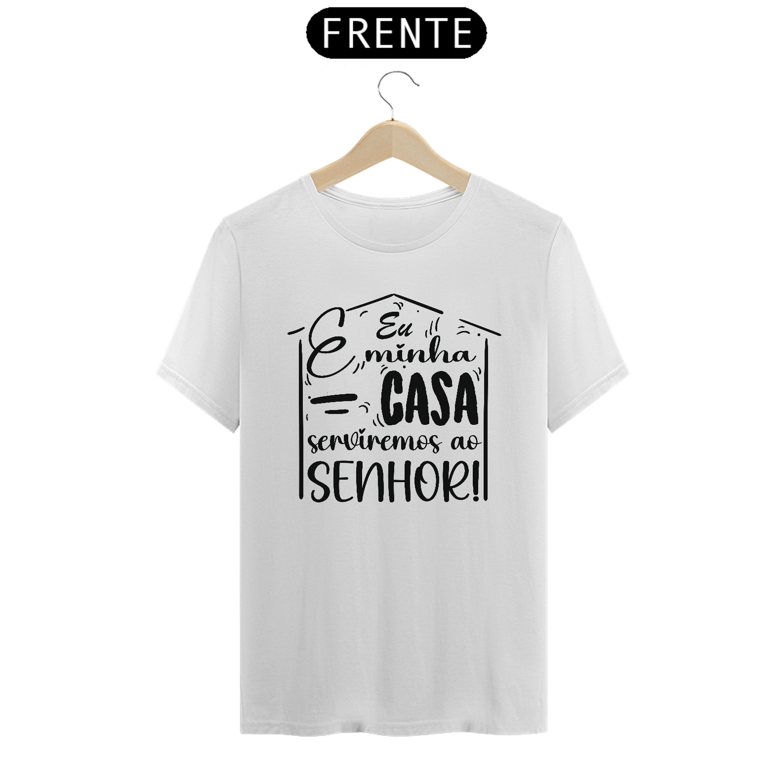 Camiseta prime Eu e minha casa serviremos ao senhor