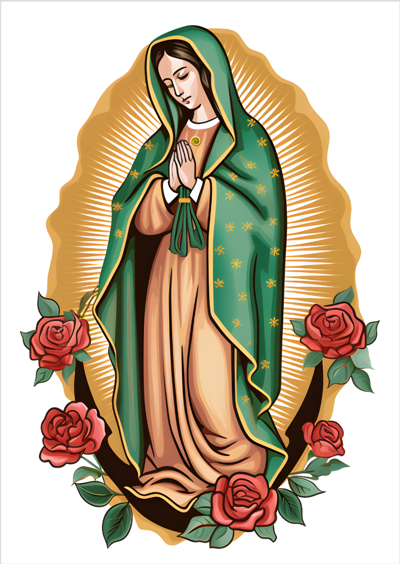 Poster retrato nossa senhora de Guadalupe