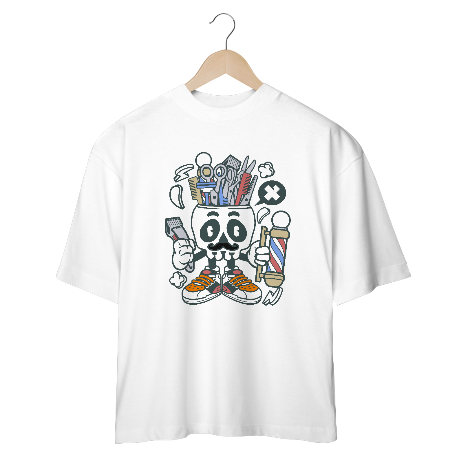 Camiseta oversized barbeiro 