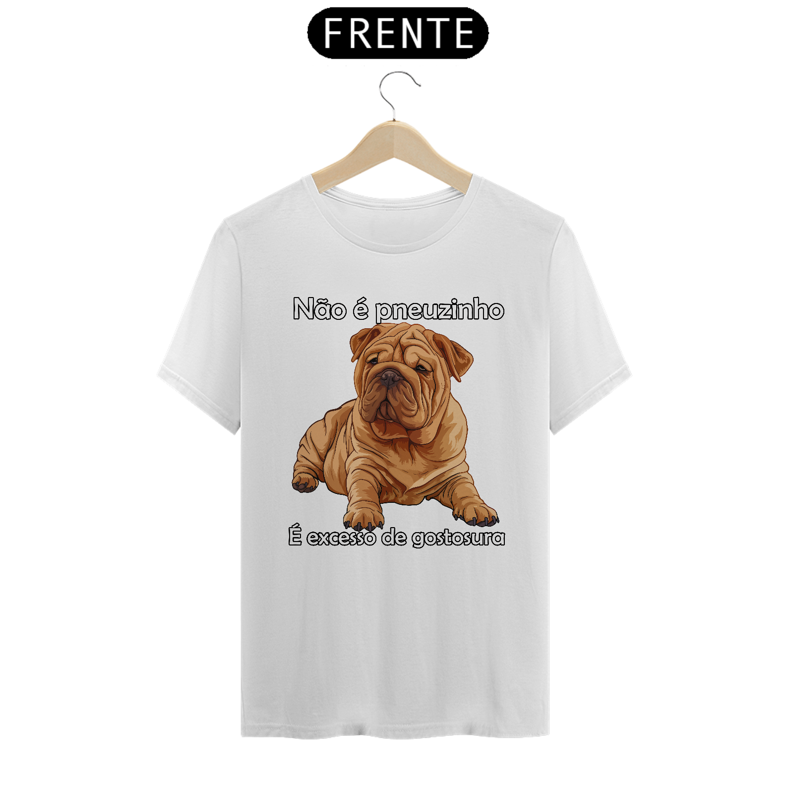 Camiseta algodão Sharpei