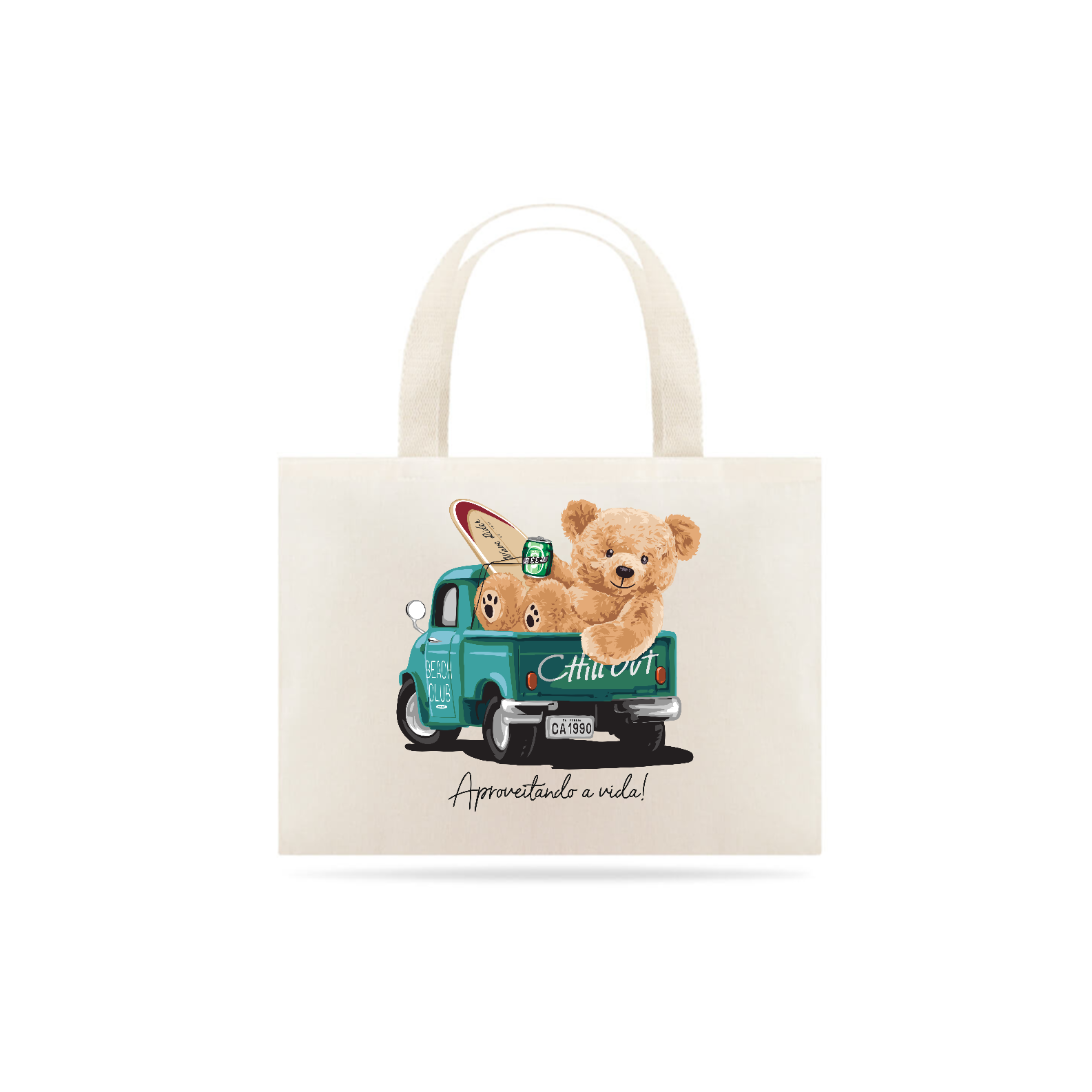 Ecobag aproveitando a vida