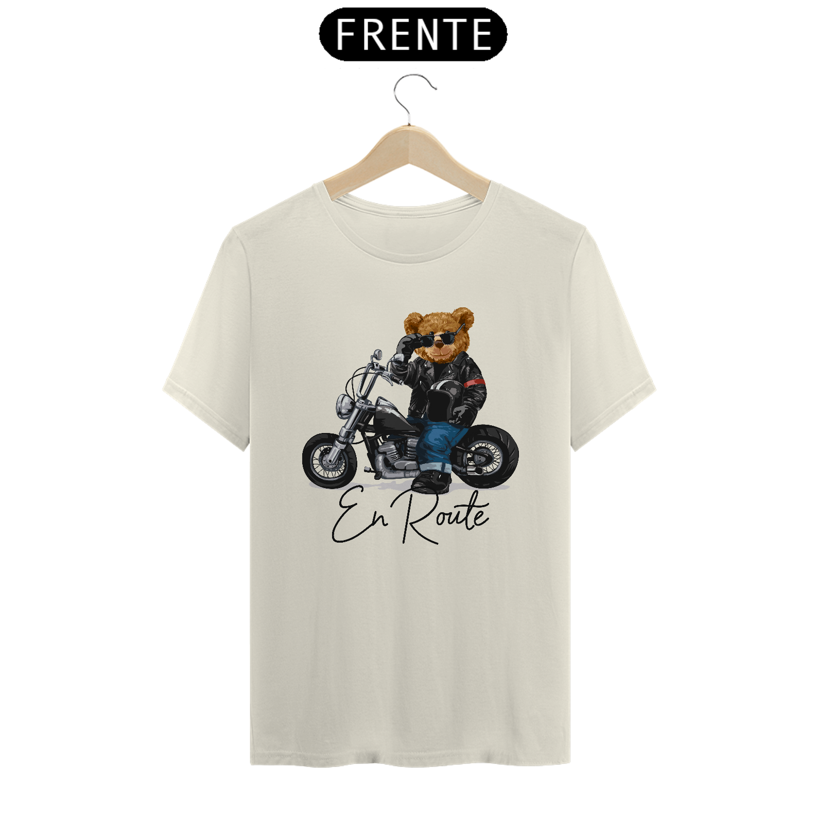 Camiseta pima moto urso