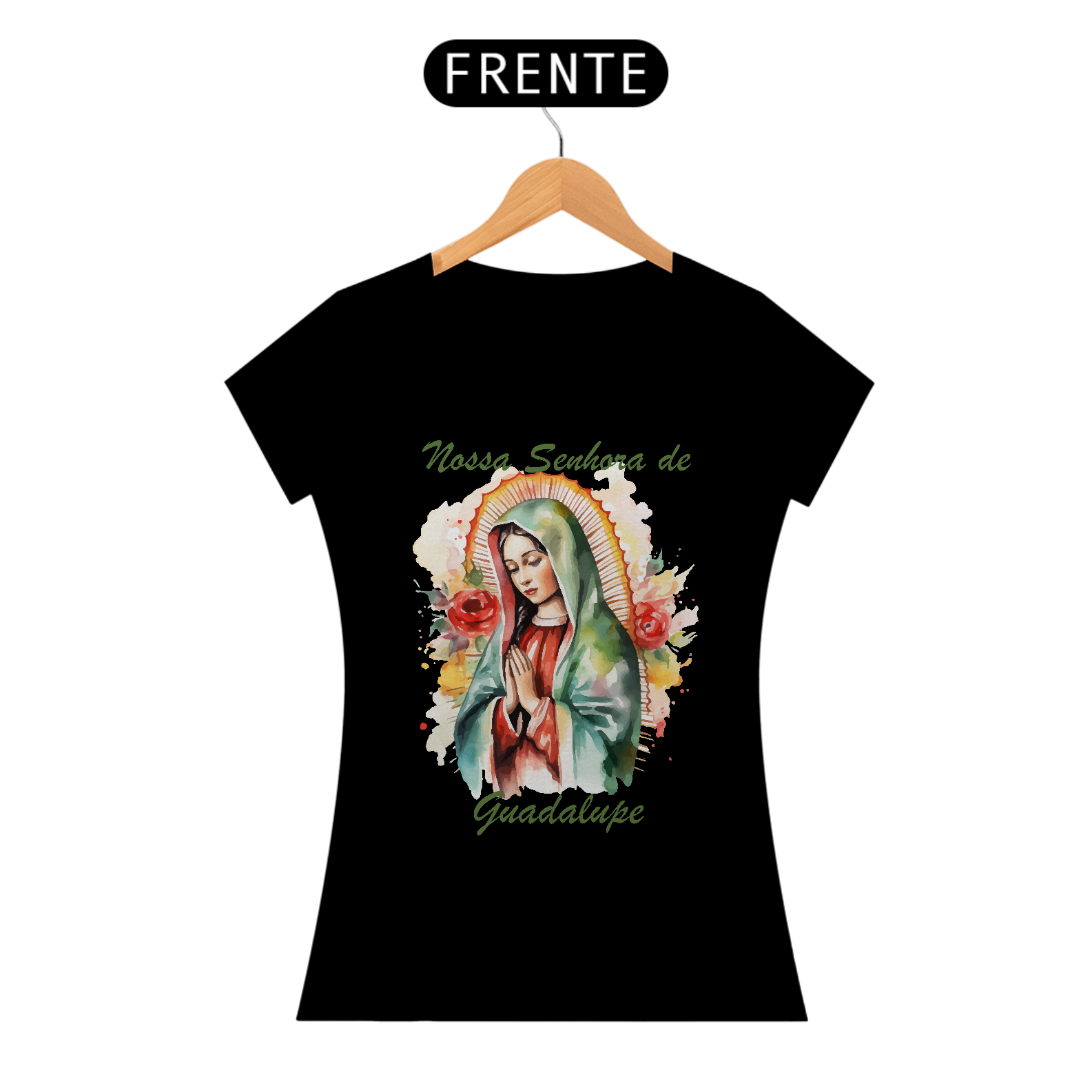 Camiseta baby long prime nossa senhora de Guadalupe