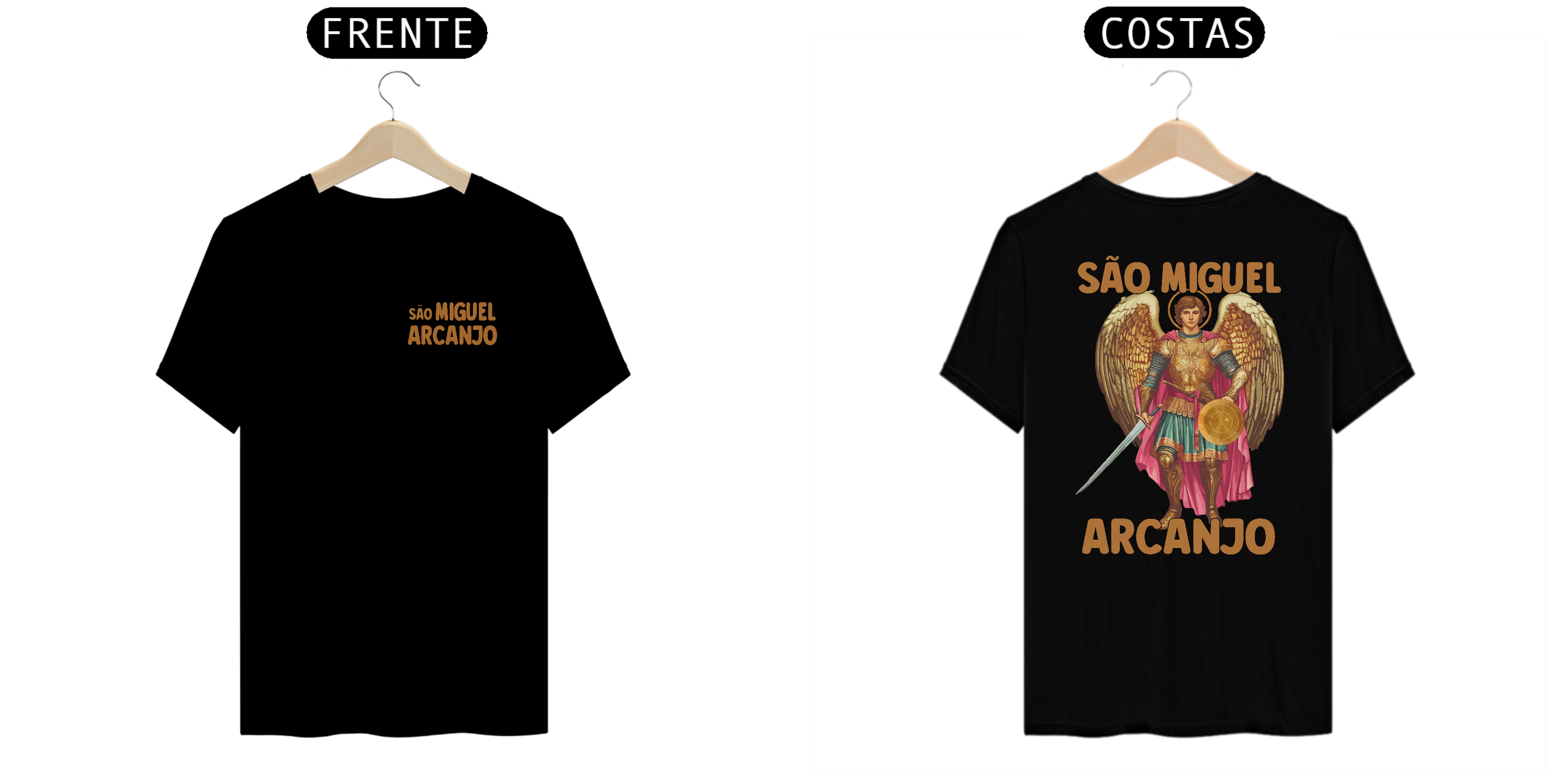 Camiseta algodão São Miguel Arcanjo